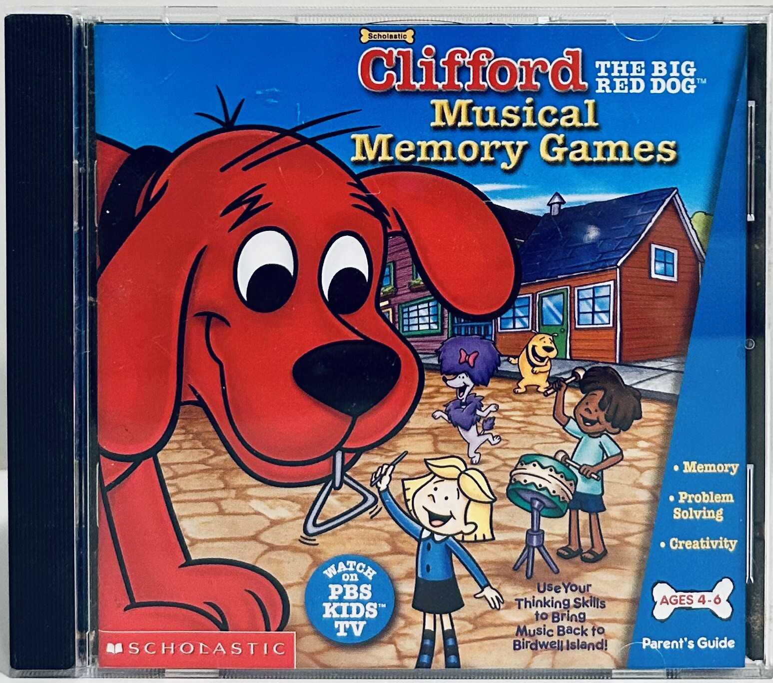 Scholastic Clifford The Big Red Dog Musical Memory Game (PC/Mac 2002) PBS*GR1