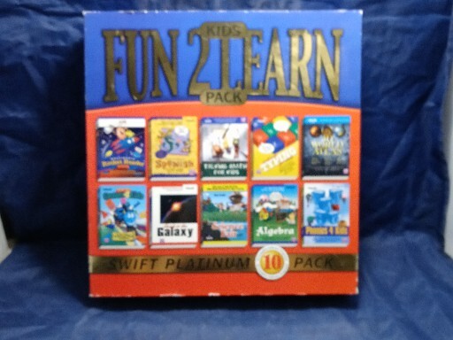 2001 Fun 2 Learn Kids Pack 10 Complete Software Programs by COSMI Windows