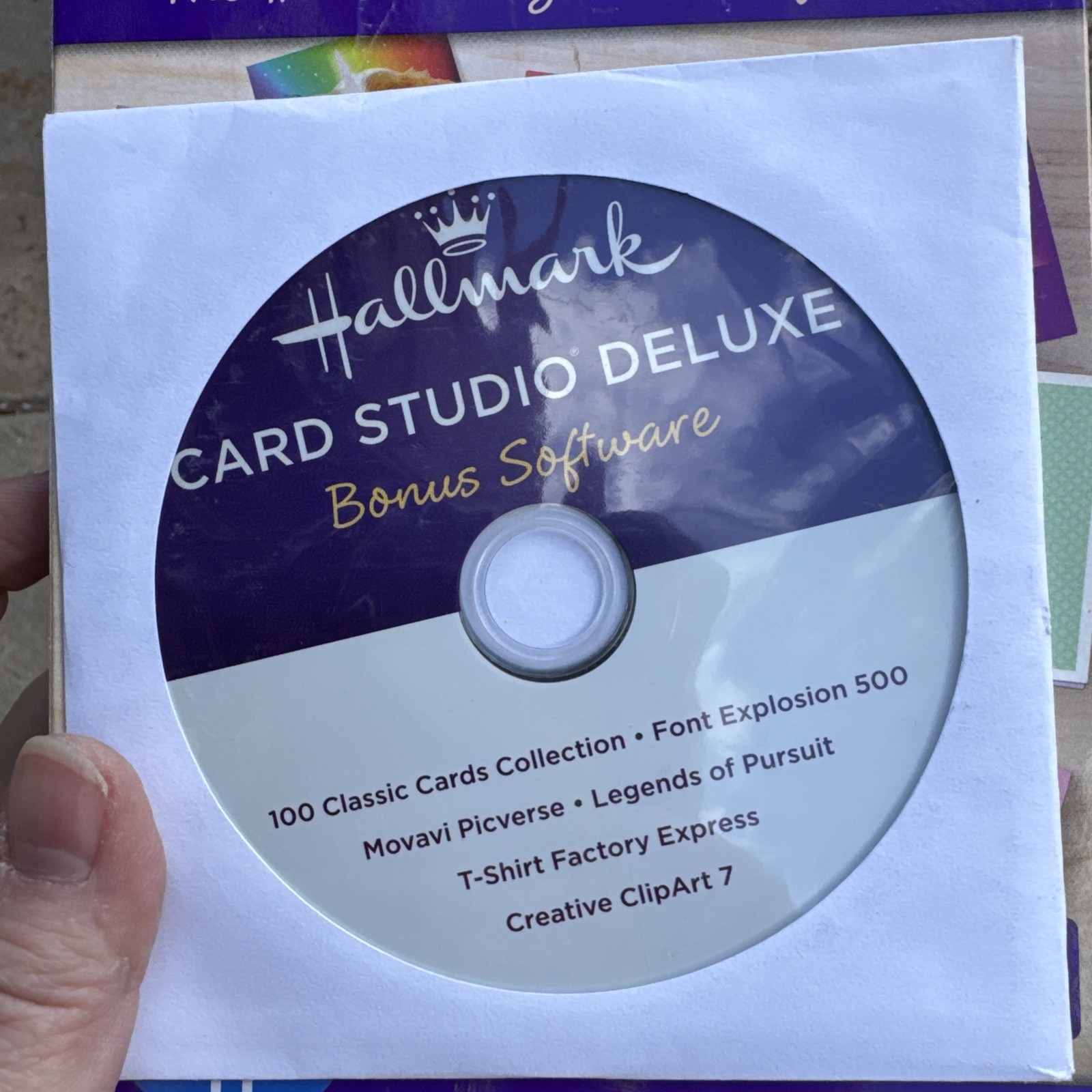 Hallmark Card Studio Software Create Custom Cards Calendars Scrapbooks BONUS CD!
