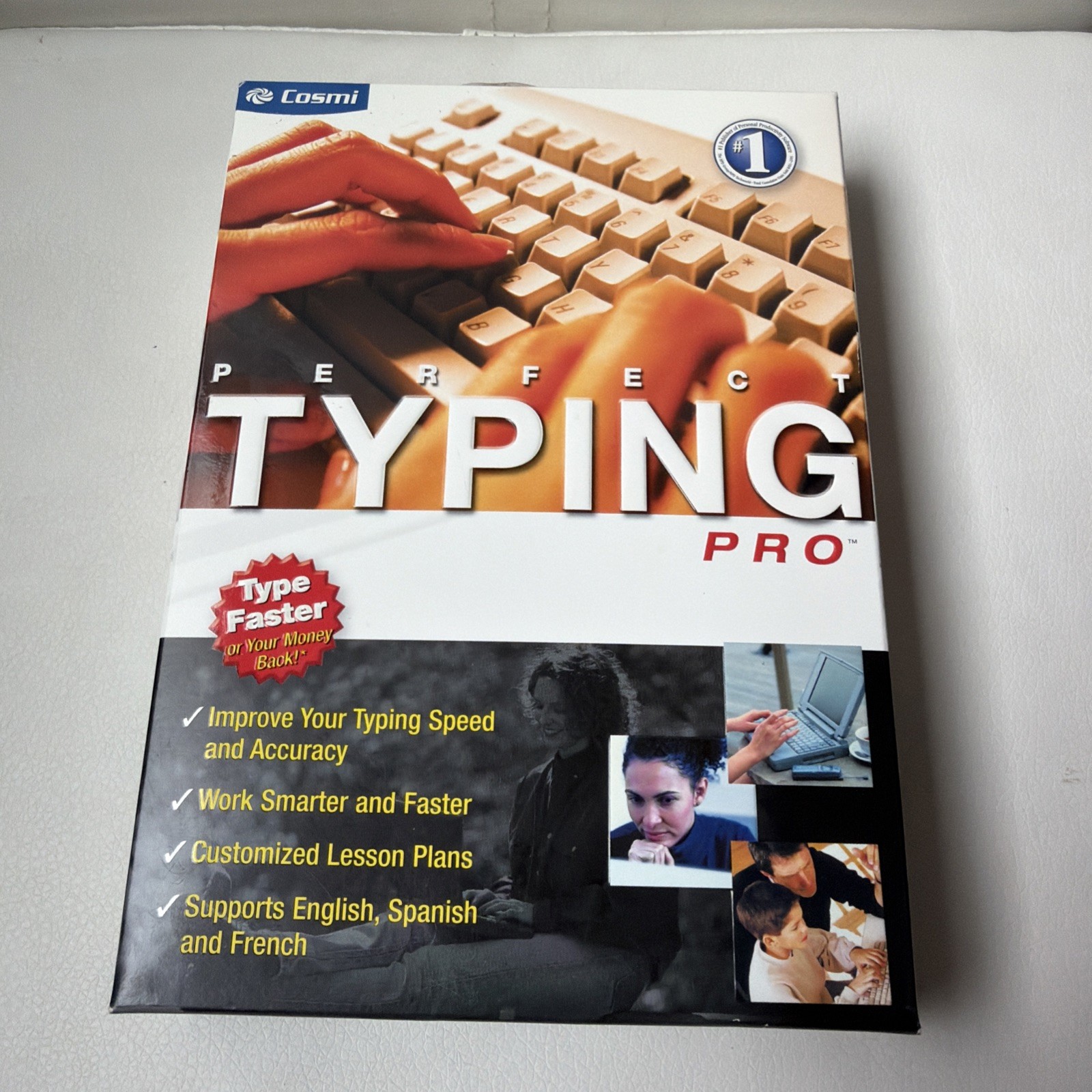 Perfect Typing Pro : Cosmi : Windows 98 SE/ME/2000/XP Software Sealed 2005