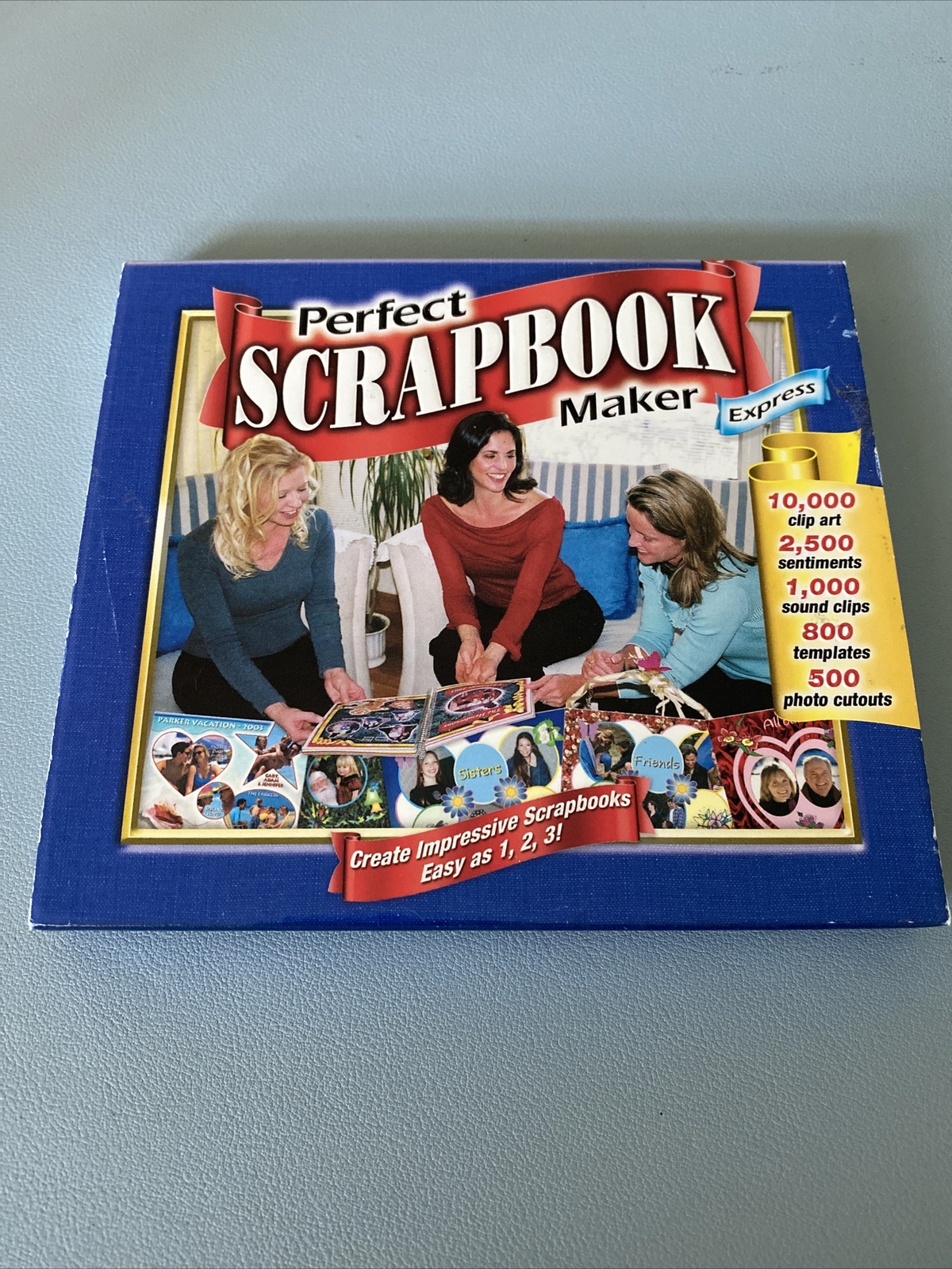 Perfect Scrapbook Maker Express CD Cosmi Windows Clip Art Templates Sentiments