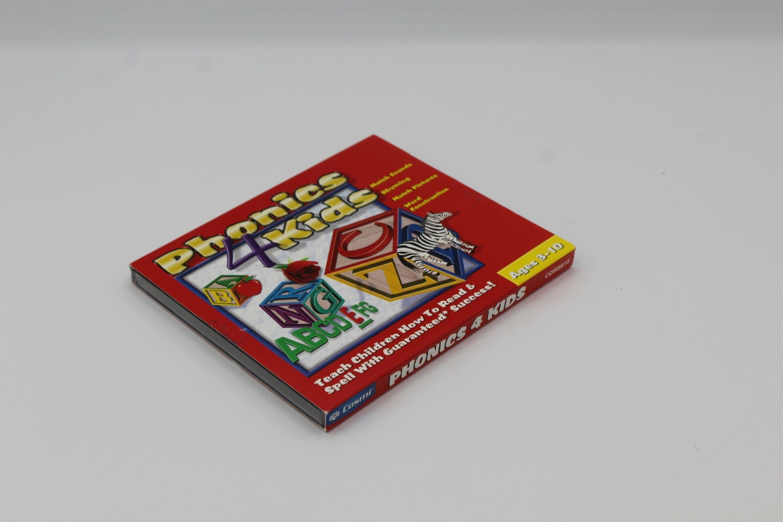 Vintage Phonics 4 For Kids Children Cosmic PC Software Windows 98/2000/XP CD-ROM