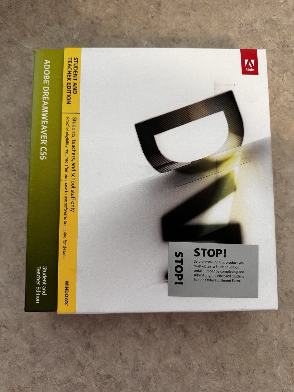 Adobe Dreamweaver CS5 – Student And Teacher Edition – READ DESCRIPTION