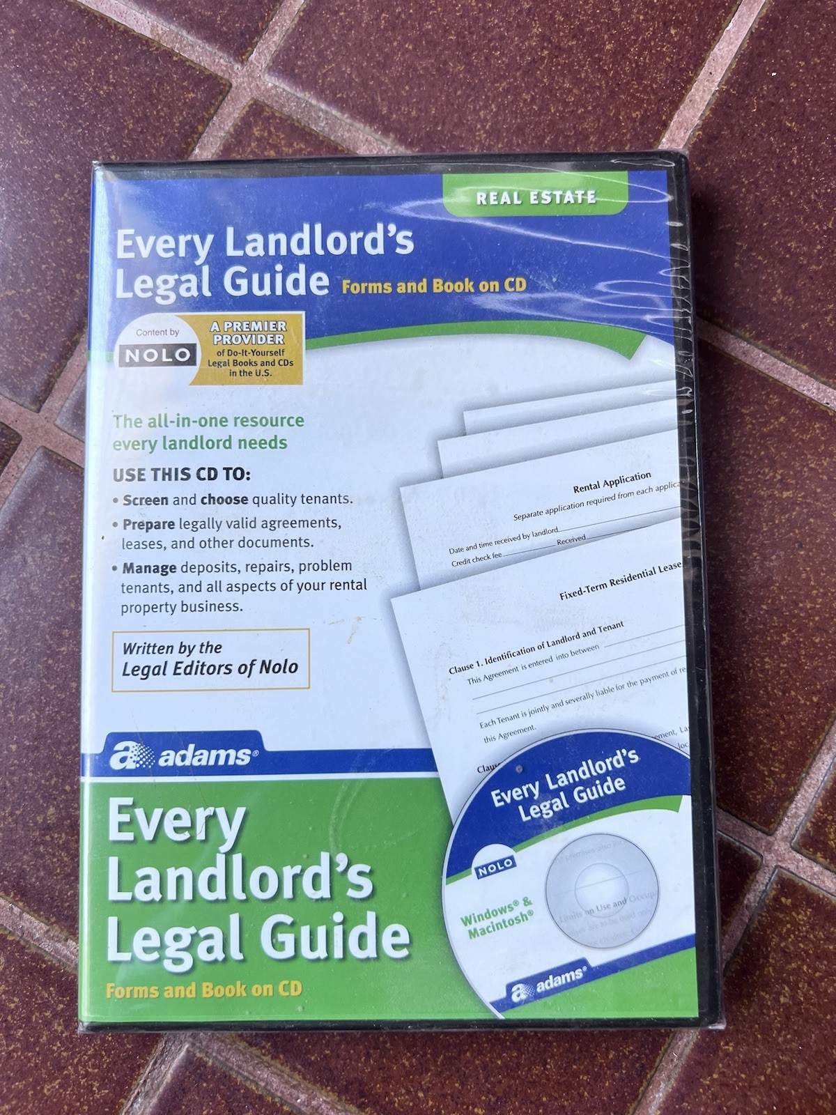 Every Landlord’s Legal Guide ADAMS PC or Mac CD New Sealed Packaging SHIPS FREE