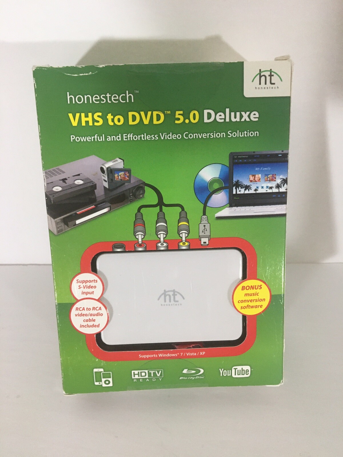 Honest Technology VHS to DVD 5.0 Deluxe (Retail) – Full Version for Windows