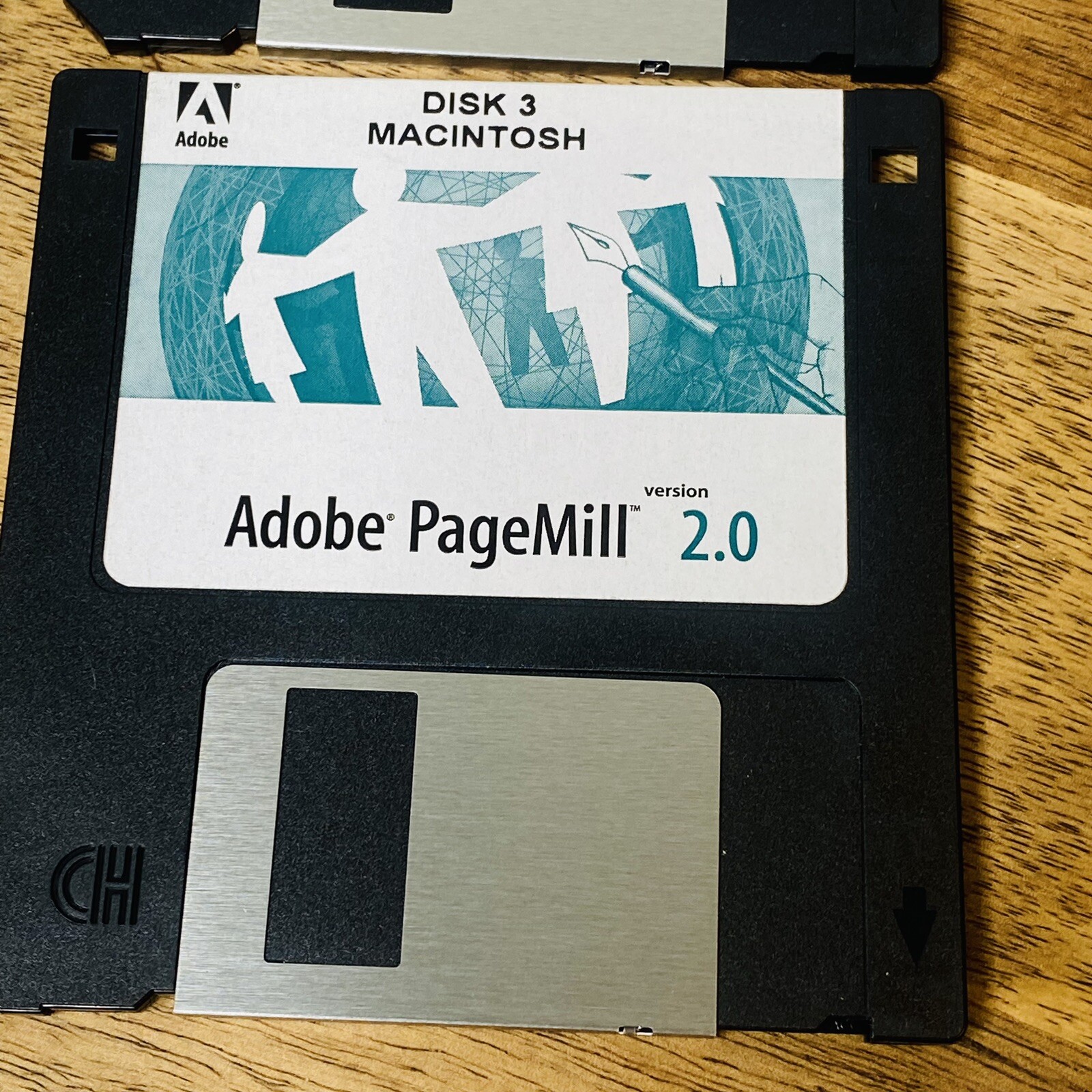 Adobe Pagemill Version 2.0 for Mac Macintosh Vtg Software 3 Disks 1 2 & 3