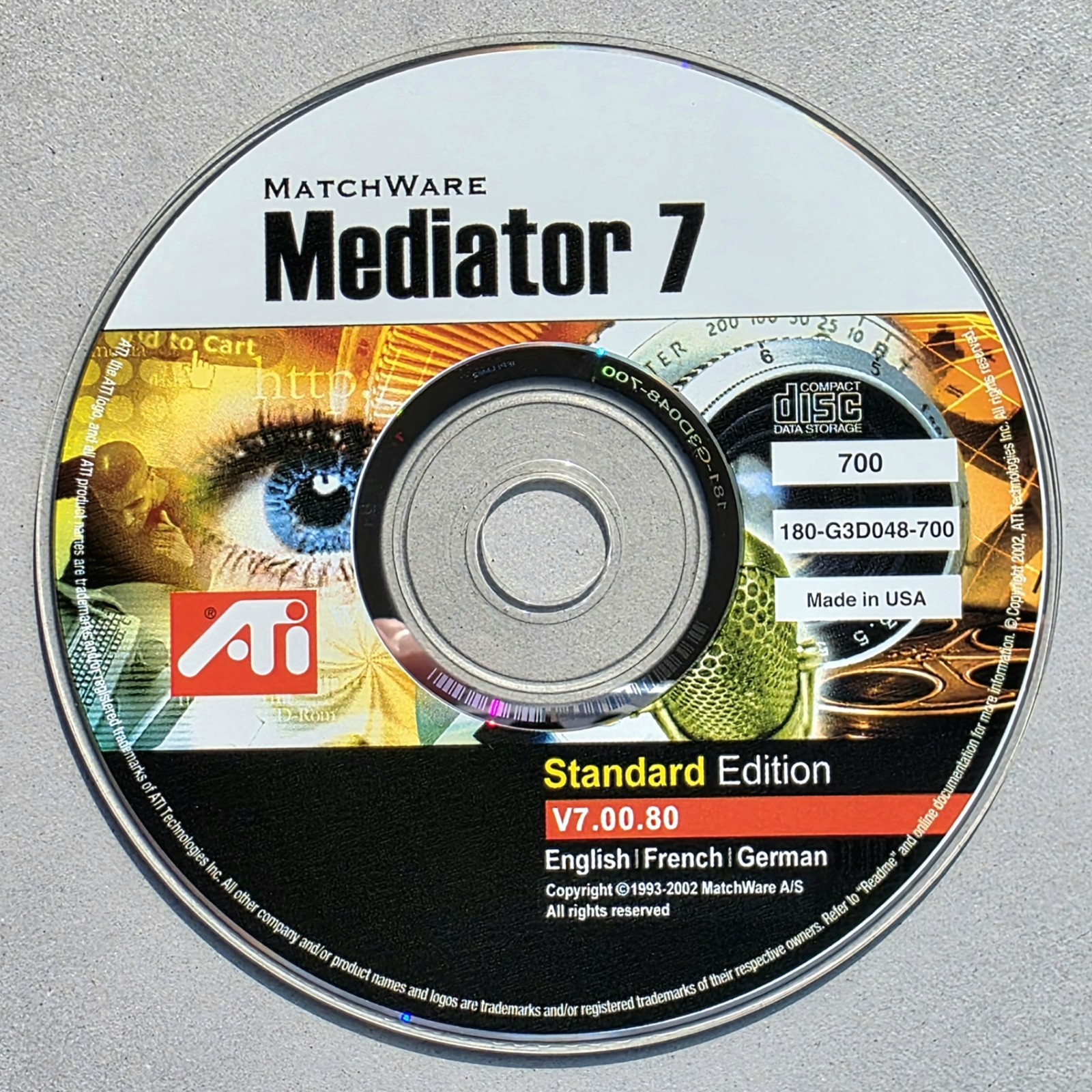 ATI Matchware Mediator 7 Standard Edition (PC CD, 2002) Multimedia Authoring