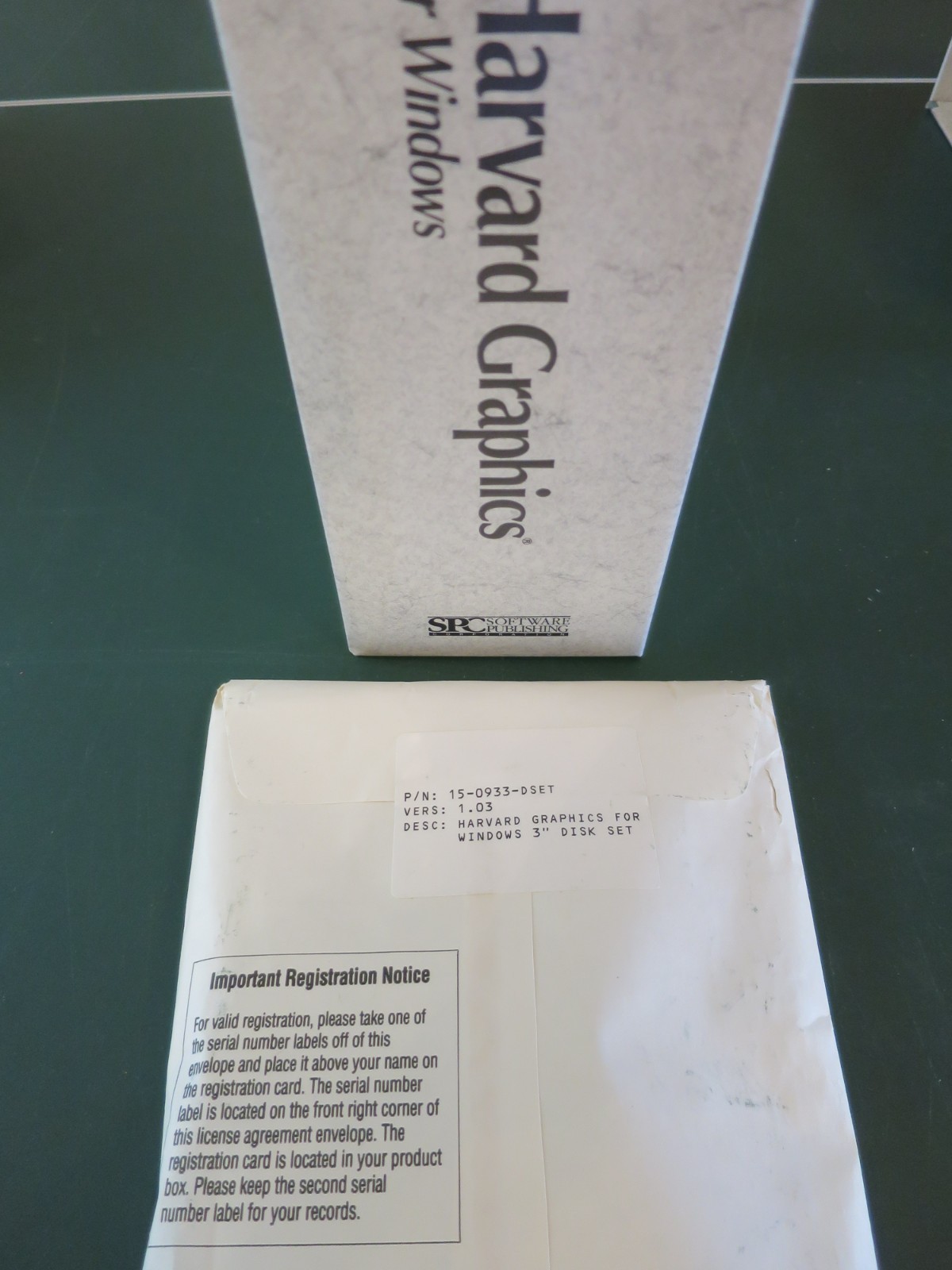 Harvard Graphics For Windows 1.0, 2.0, & 3.0; 3-1/2″ disks