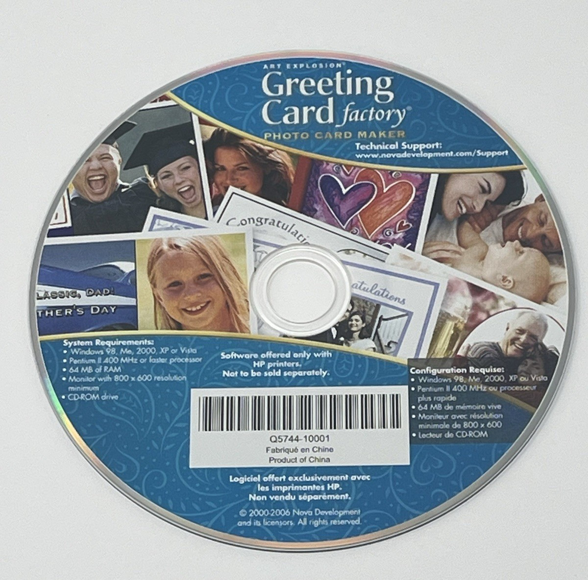Art Explosion Greeting Card Factory Photo Card Marker Software CD Disc