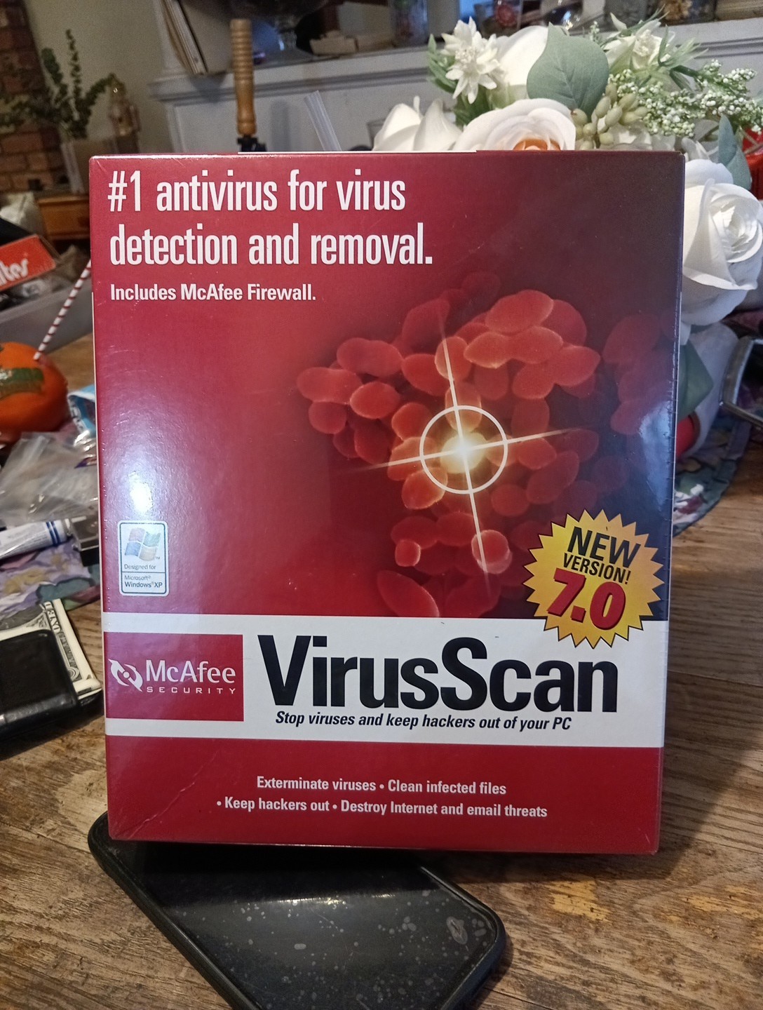 Vintage McAfee VirusScan for Win 95 / XP CD-ROM Vers. 7.0 New Sealed
