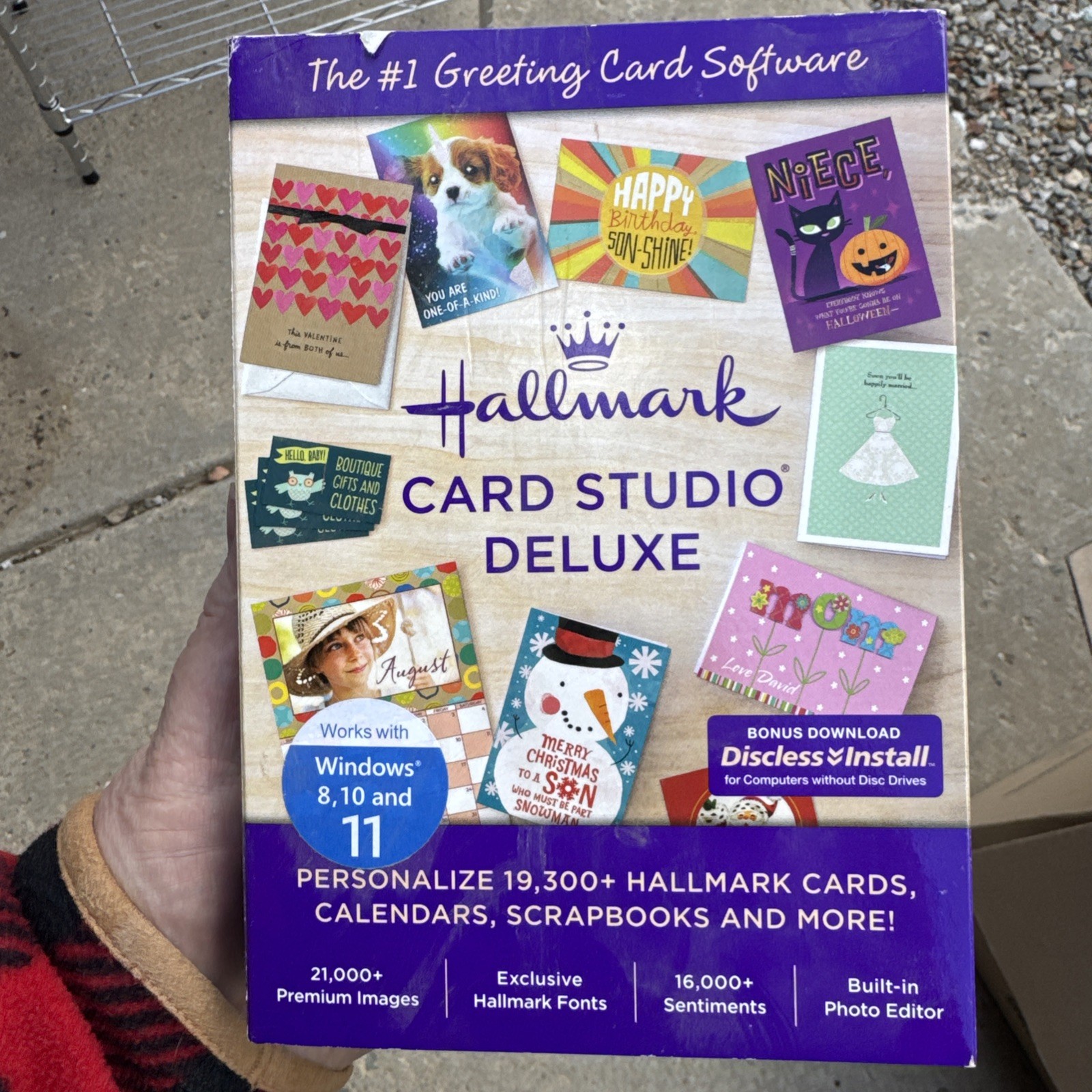 Hallmark Card Studio Software Create Custom Cards Calendars Scrapbooks BONUS CD!