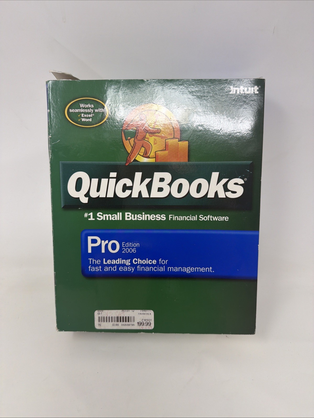 Intuit QuickBooks PRO 2006 Edition – Includes Box, Book, Disc, & Code