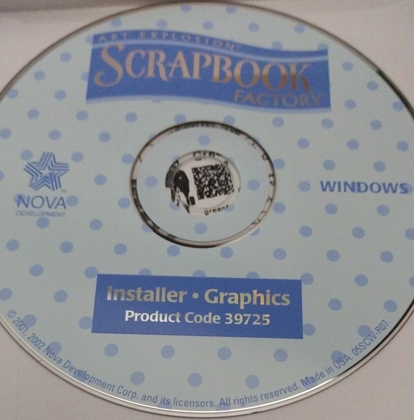 Art Explosion Scrapbook Factory (Disc only) Windows 95 98 Me XP & 7