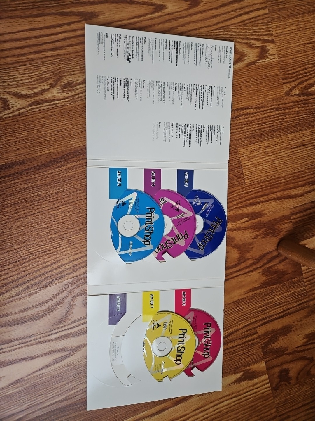 Broderbund 8 Disc The Print Shop Deluxe Version10 For Windows 1999 & User Manual
