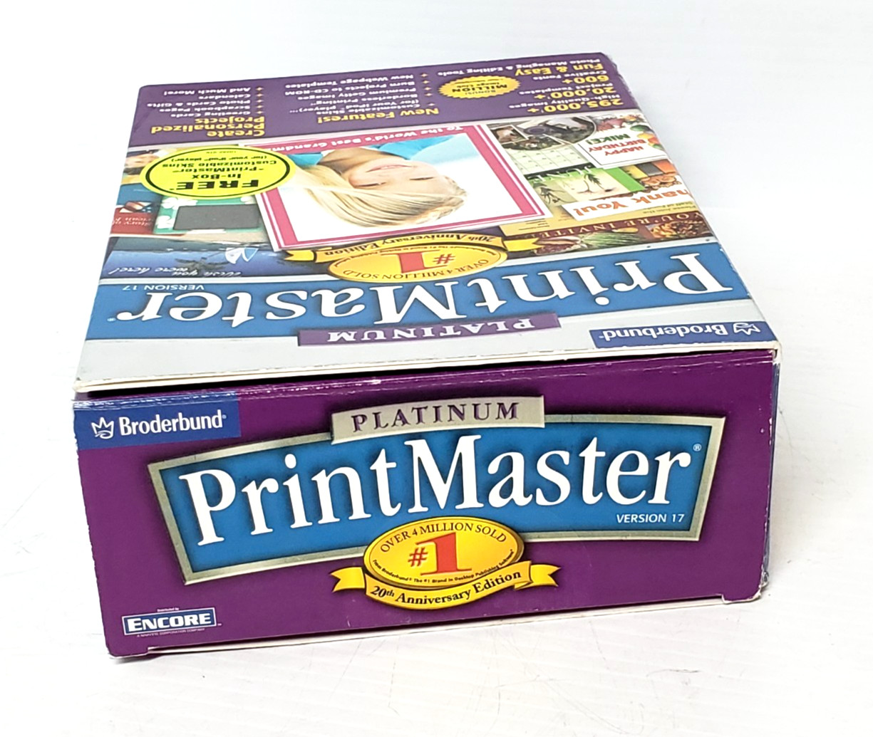 Vintage Broderbund Printmaster Platinum Version 17 Windows XP PC Software