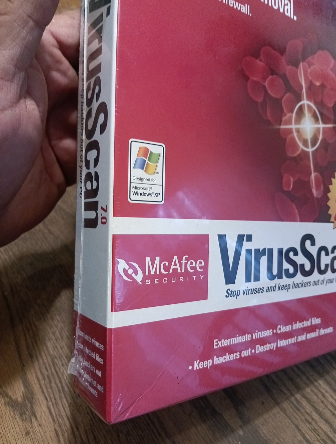 Vintage McAfee VirusScan for Win 95 / XP CD-ROM Vers. 7.0 New Sealed