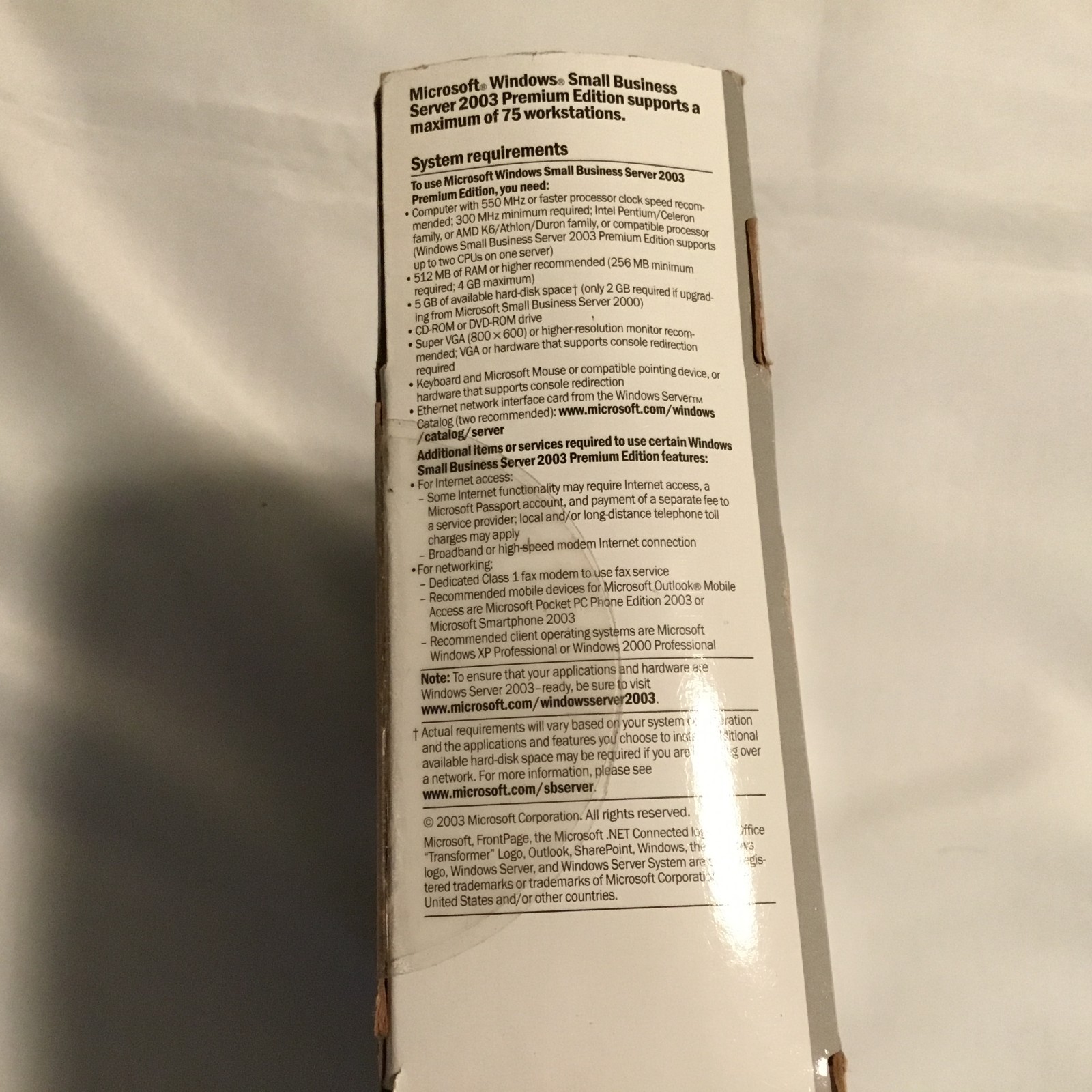Microsoft Windows Small Business Server 2003 Premium Edition w/ Product Keys