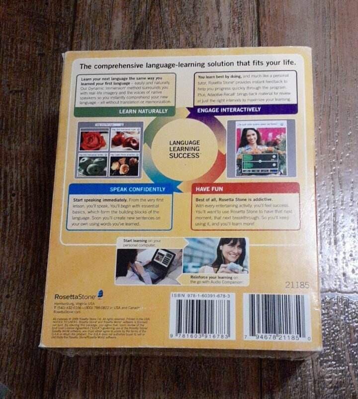 Rosetta Stone French Level 1 & 2 Set 3 for PC, Mac BNIB