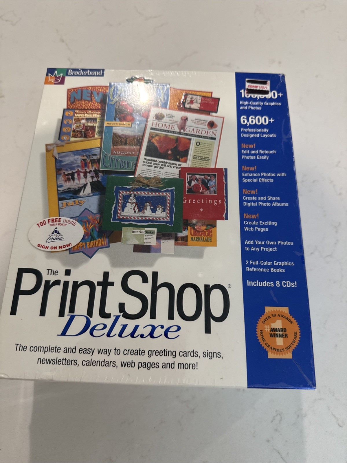 The Print Shop Deluxe Version 6 Windows 95 CD-ROM – 8 CDs. New Old Stock