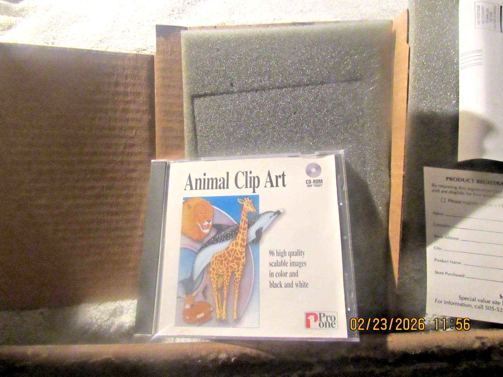 Vintage Animals Clip Art Windows PC CD-ROM Software New Pro One IBM