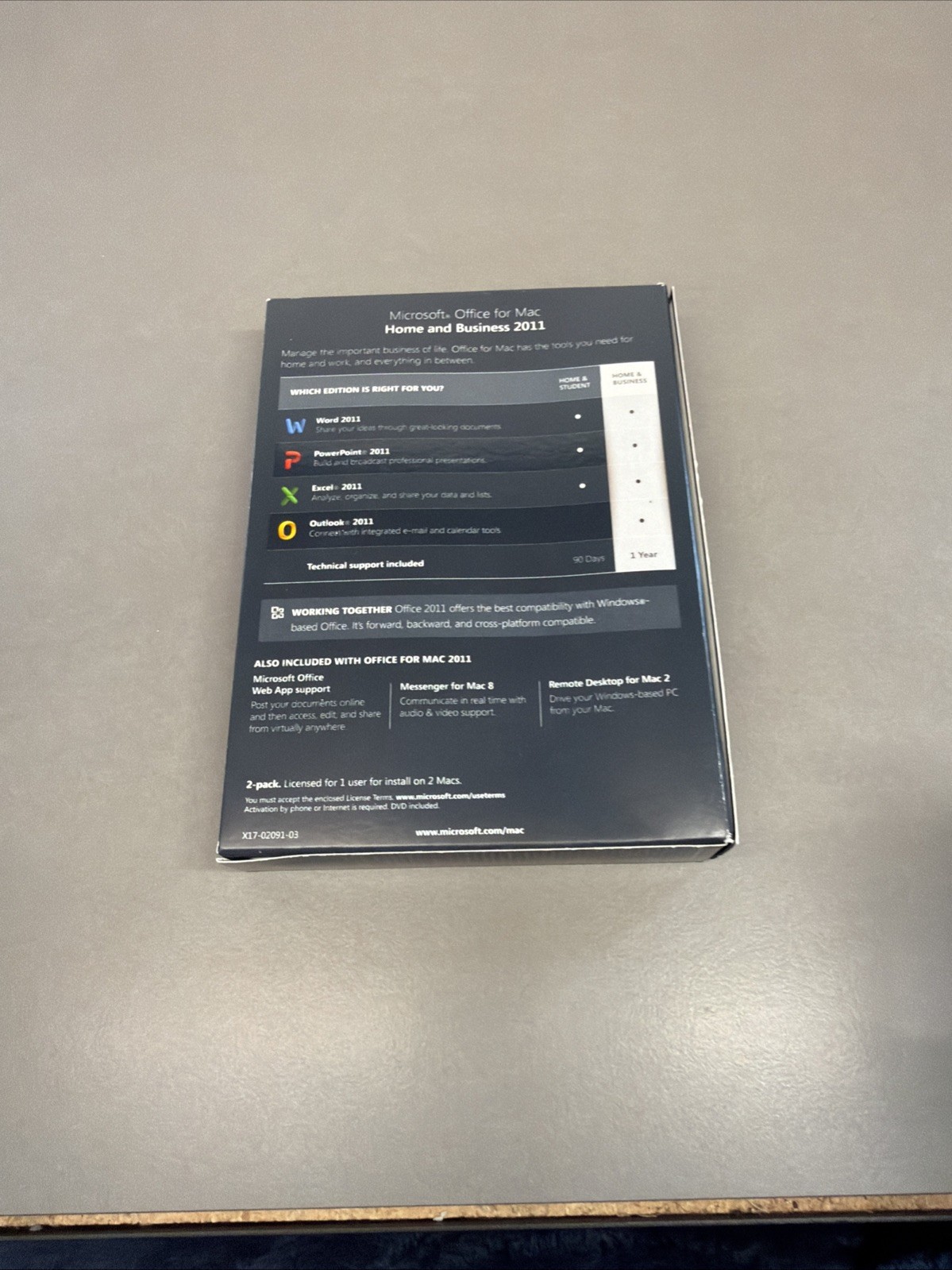 2011 Microsoft Office For Mac Home And Business With Product Key B9