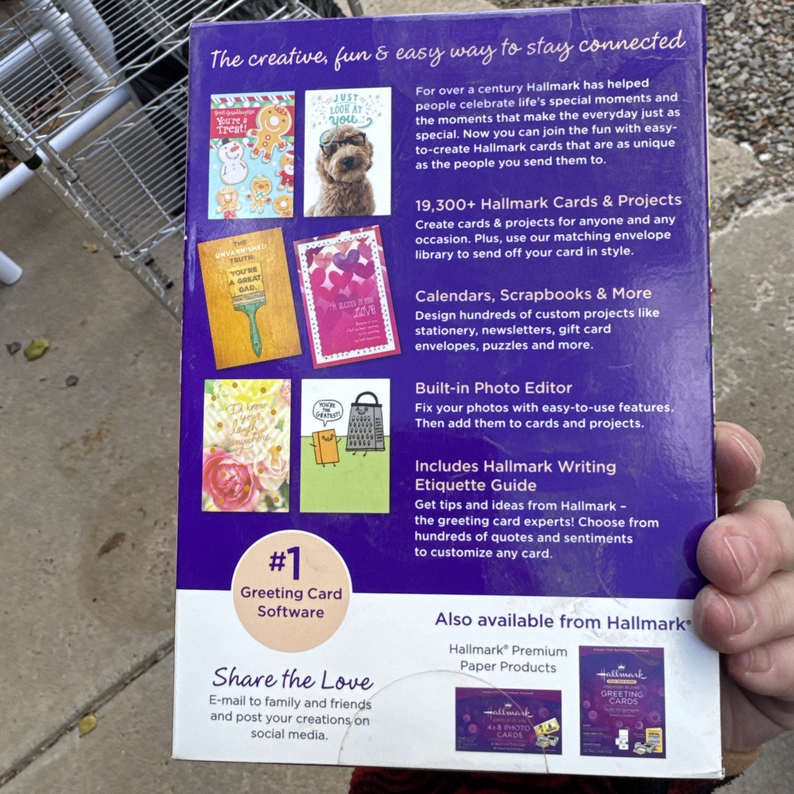 Hallmark Card Studio Software Create Custom Cards Calendars Scrapbooks BONUS CD!