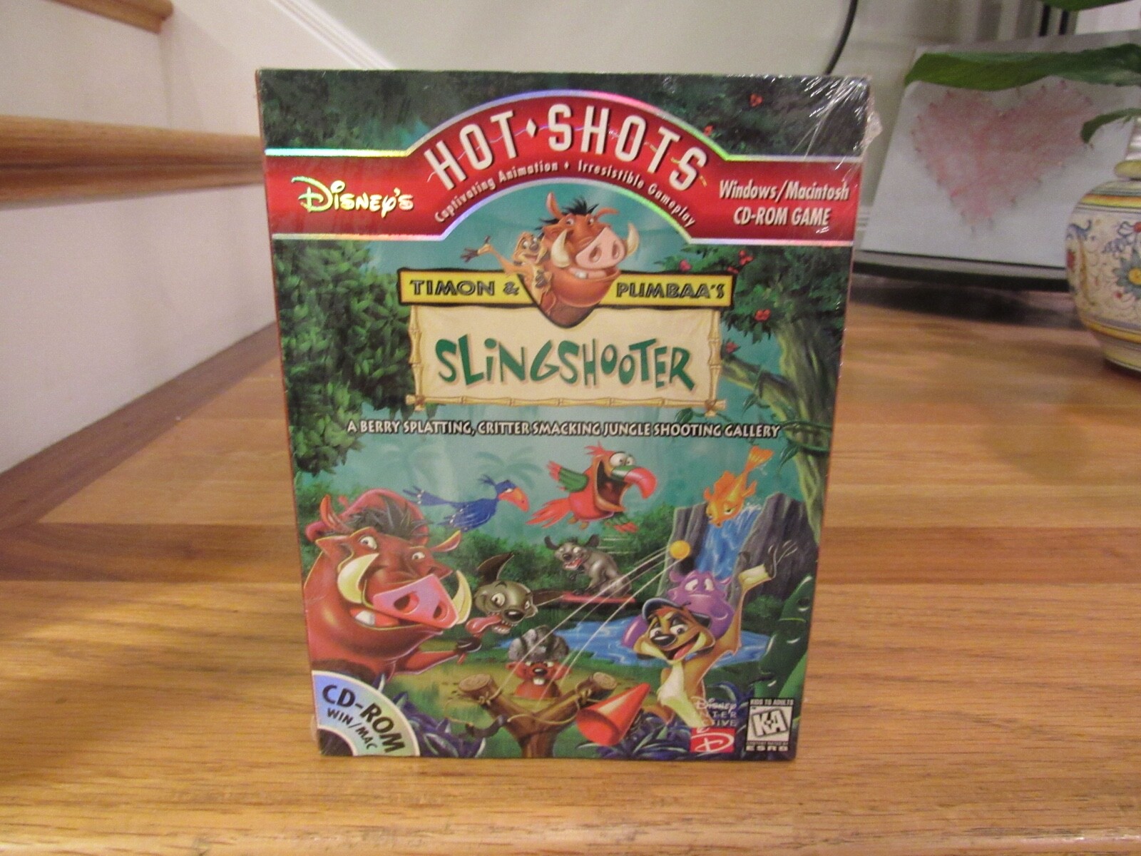 NEW SEALED PRISTINE Disney’s Hot Shots Timon & Pumbaa’s Slingshooter PC/MAC Game