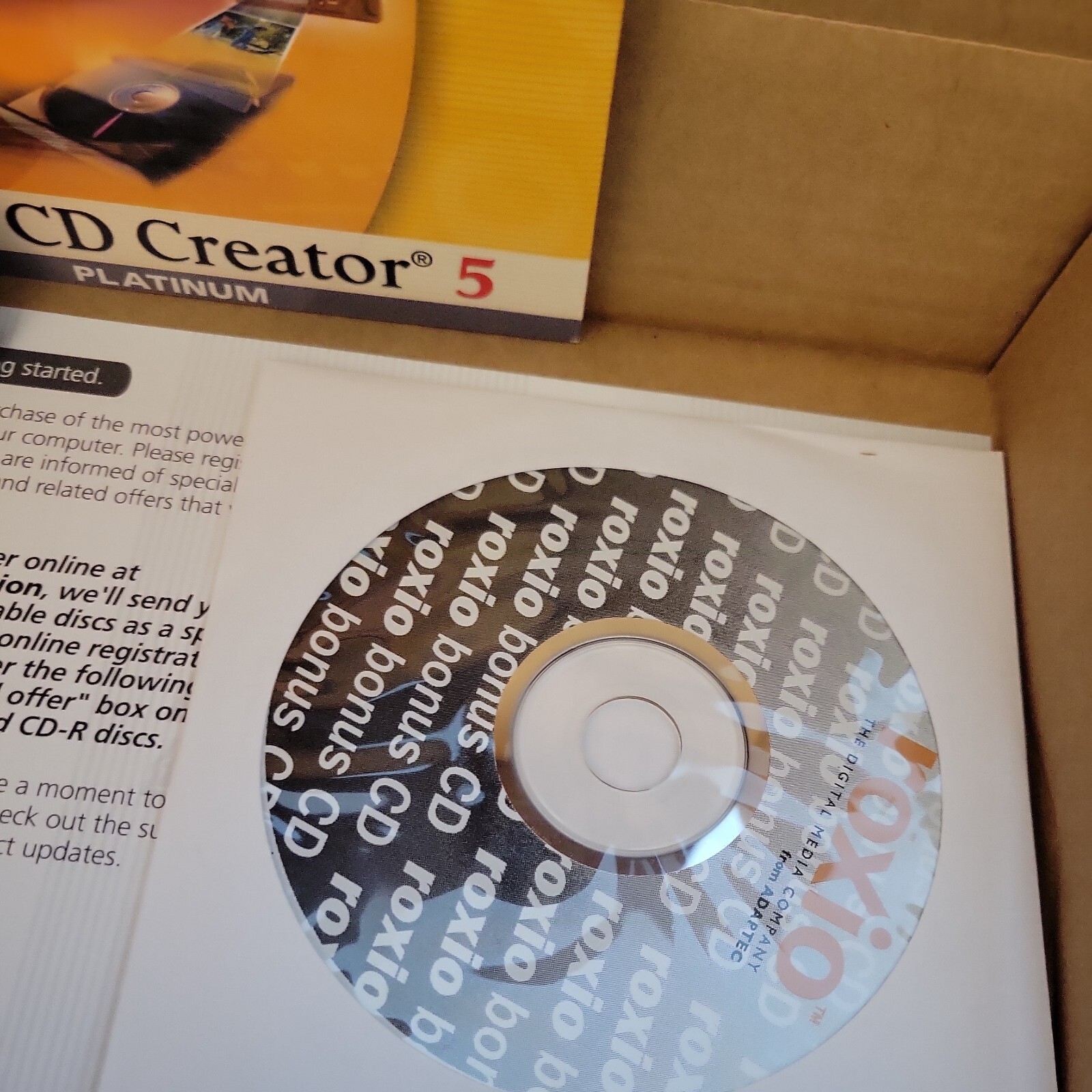 ROXIO PLATINUMAdaptec Easy CD Creator 5.0
