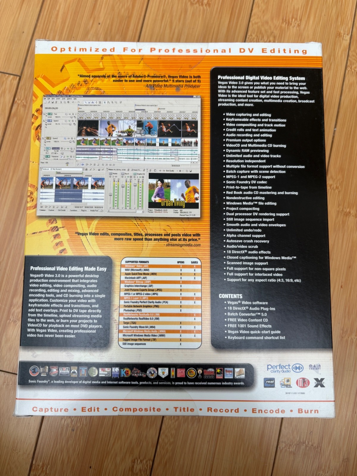 SONIC FOUNDRY MEDIA SOFTWARE VEGAS VIDEO 3.0 DIGITAL VIDEO EDITING SYSTEM NEW