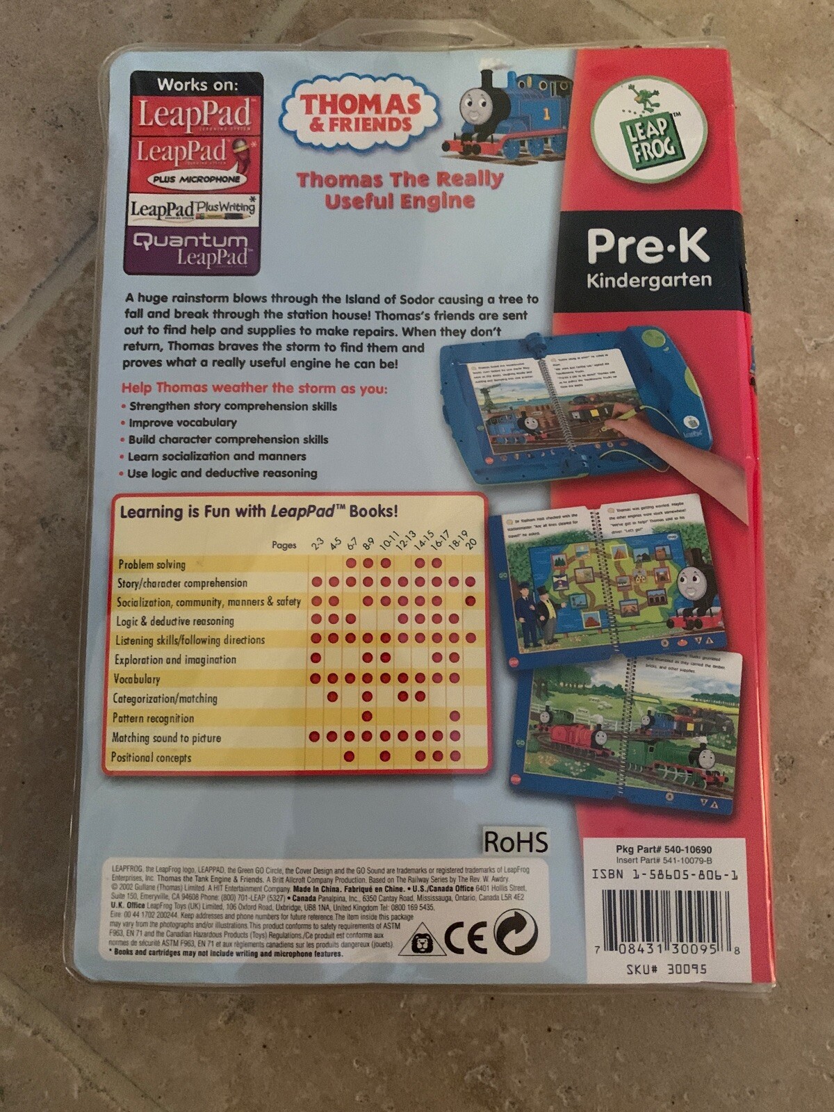 LeapFrog Leap Start Pre-K Reading Thomas The Really Useful Engine w/Cartridge