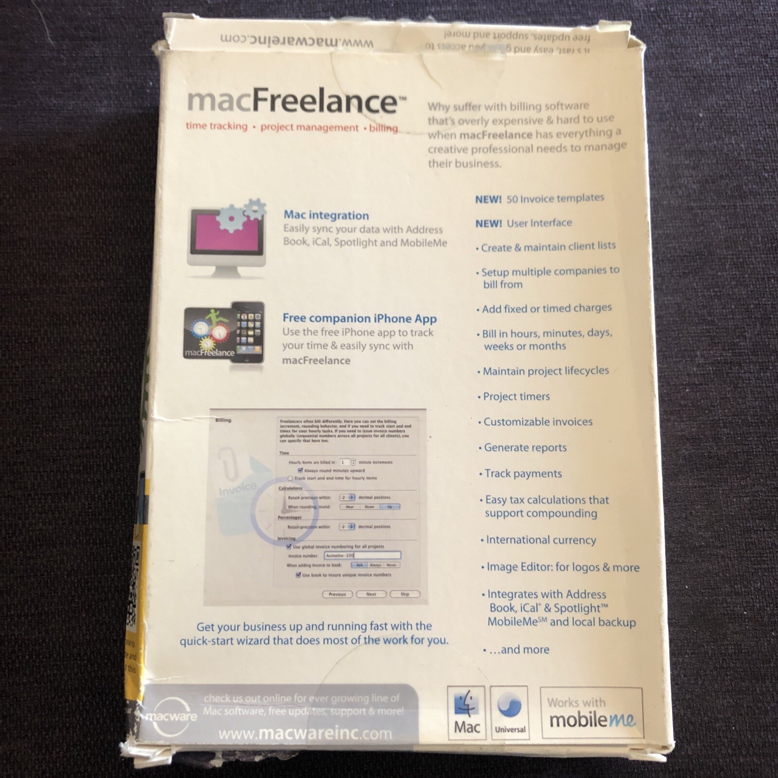 Summitsoft MacFreelance – Full Version for Mac 002363 06/02/23