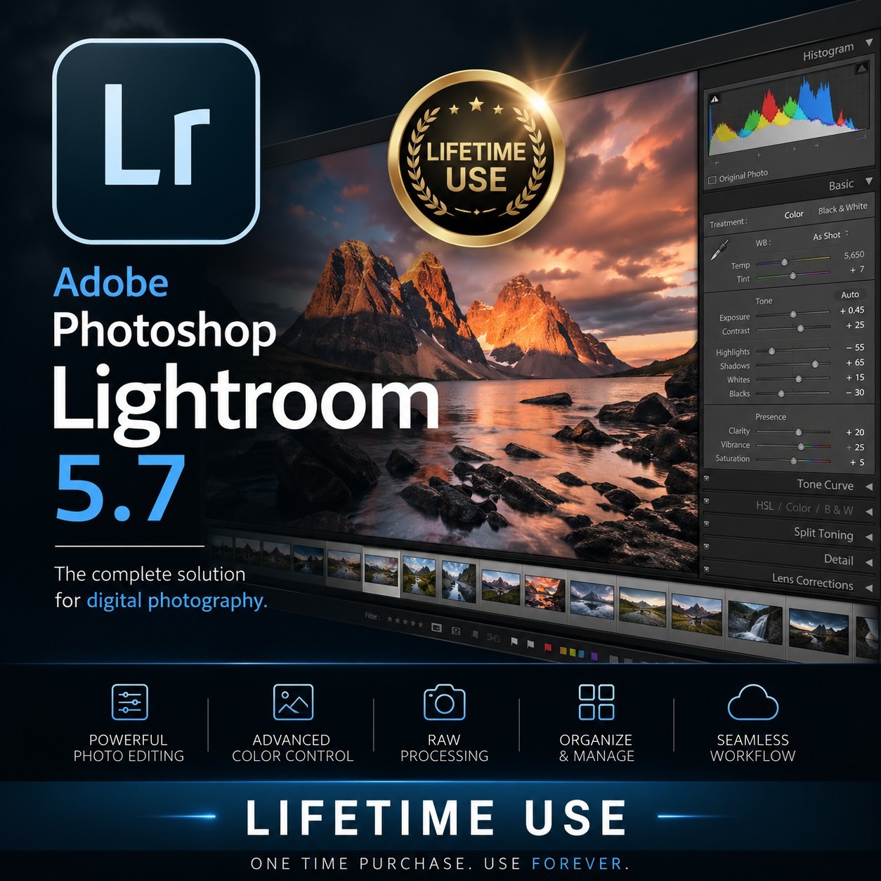 🔥 Adobe Photoshop Lightroom 5.7 Global Official