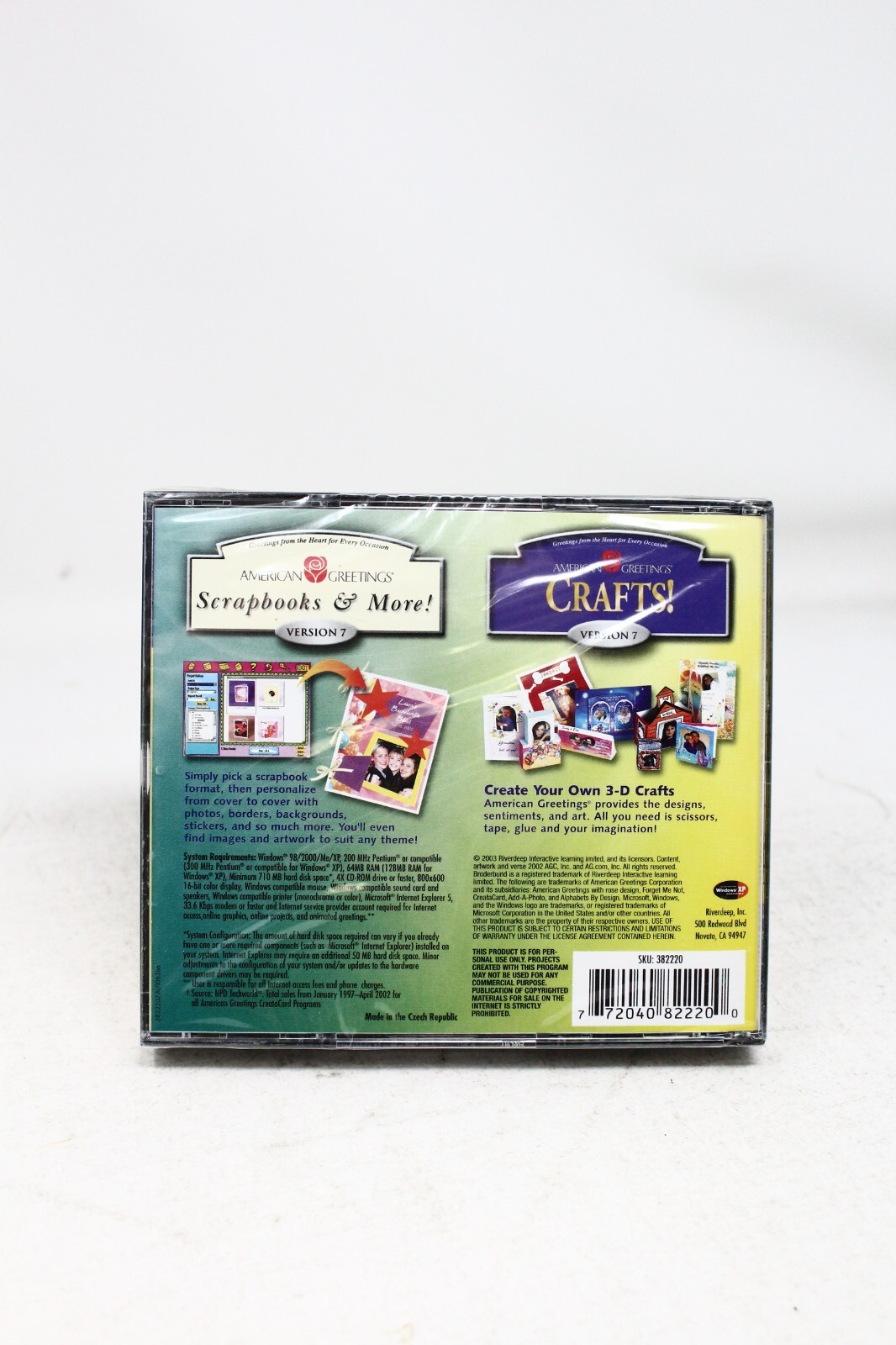 2 Programs – American Greetings (Crafts! 7.0 and Scrapbooks & More! 7.0) – NEW +