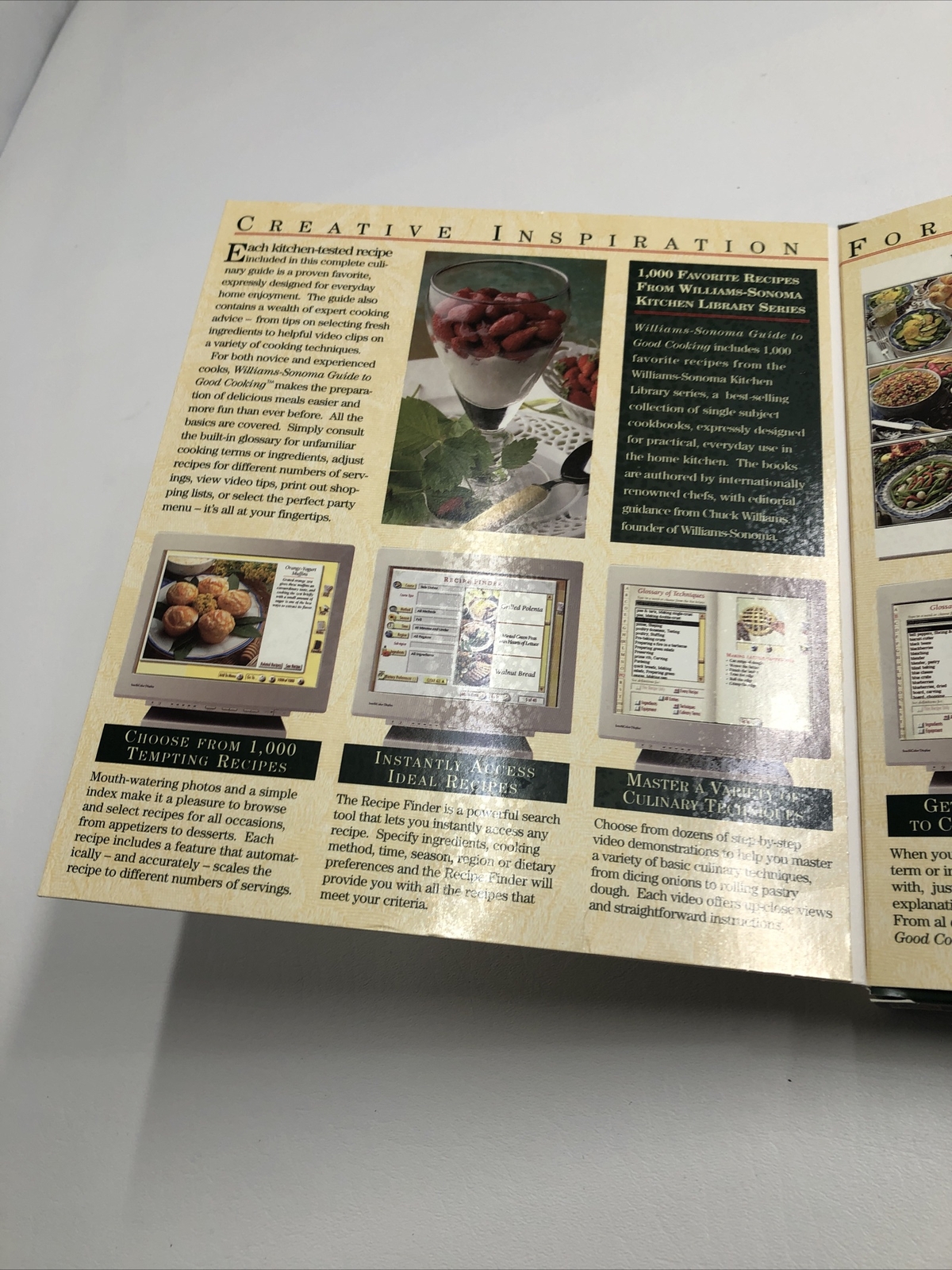 Broderbund Williams-Sonoma Guide To Good Cooking PC CD-ROM for Windows 95