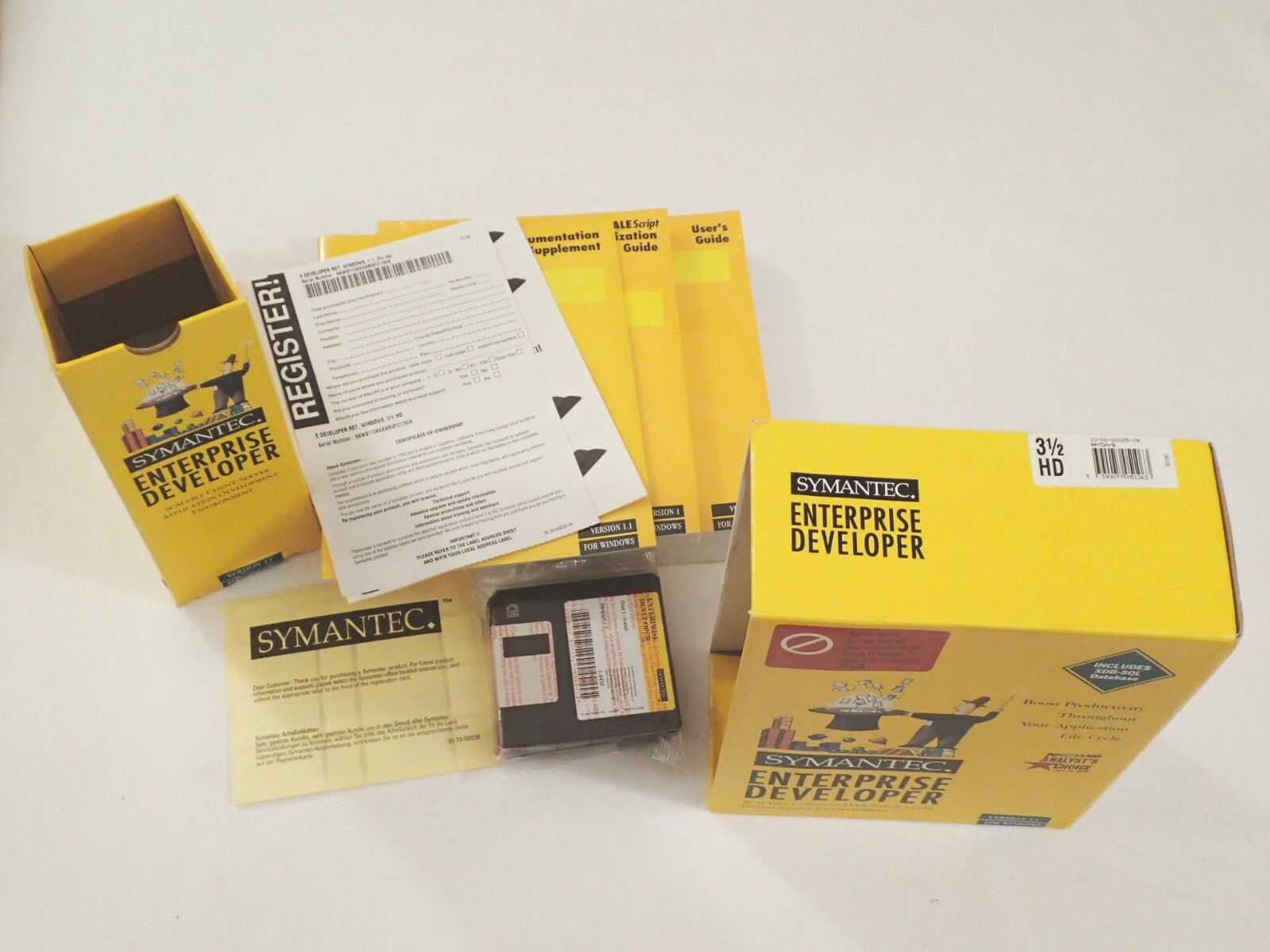 Symantec Enterprise Developer 1.1 for WINDOWS 3.1 – SEALED! SEALED!