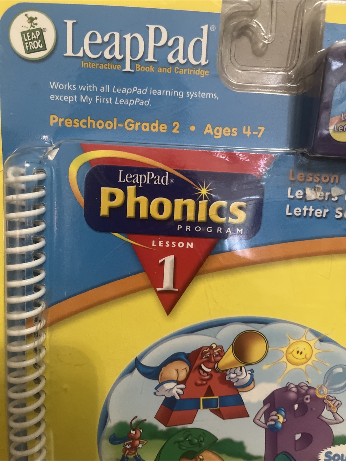 Leap Pad Phonics Book 1: Alphabet Adventures lesson #1 letters and lettersounds