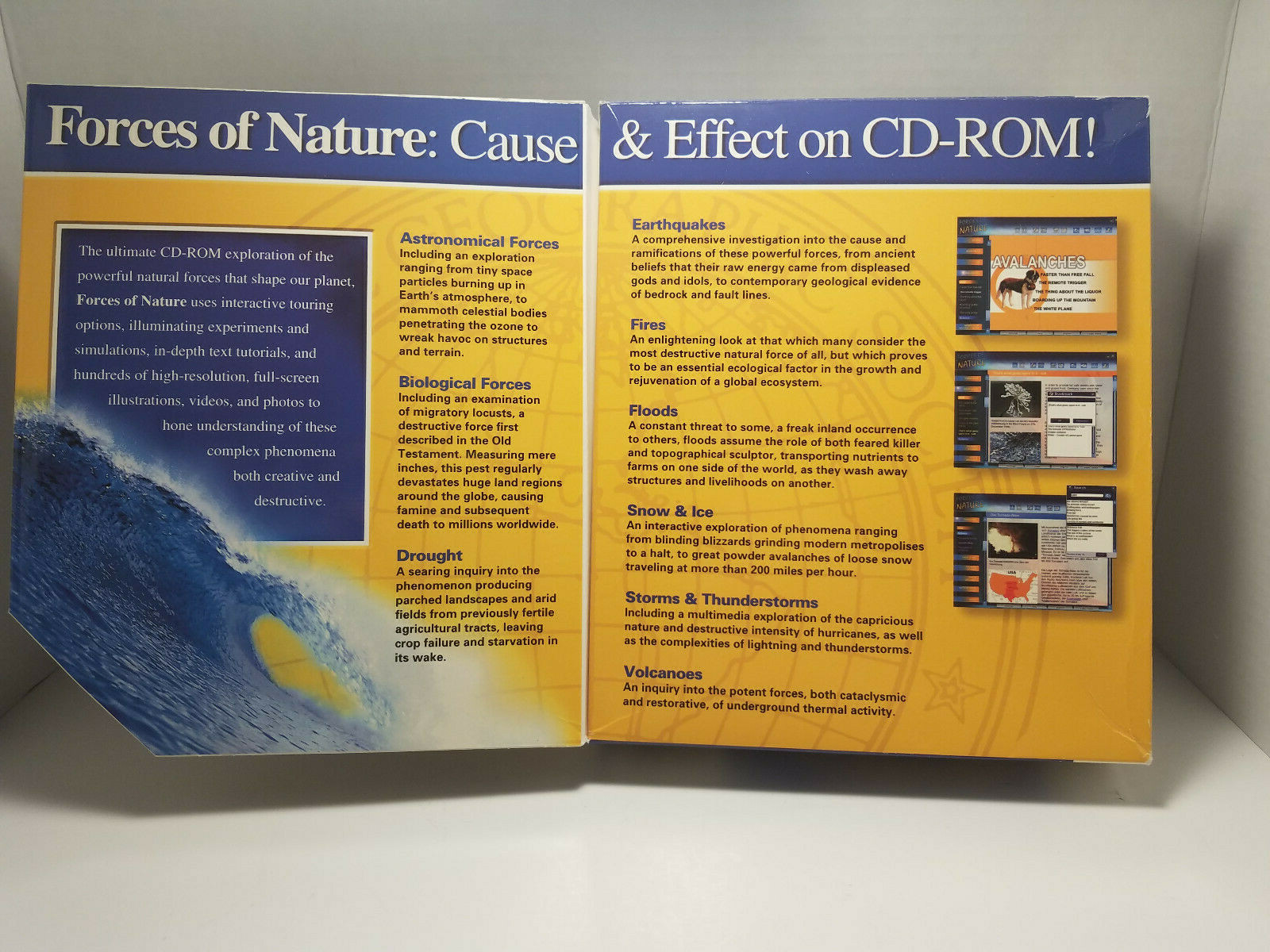 National Geographic Forces of Nature PC CD Storms Volcanoes