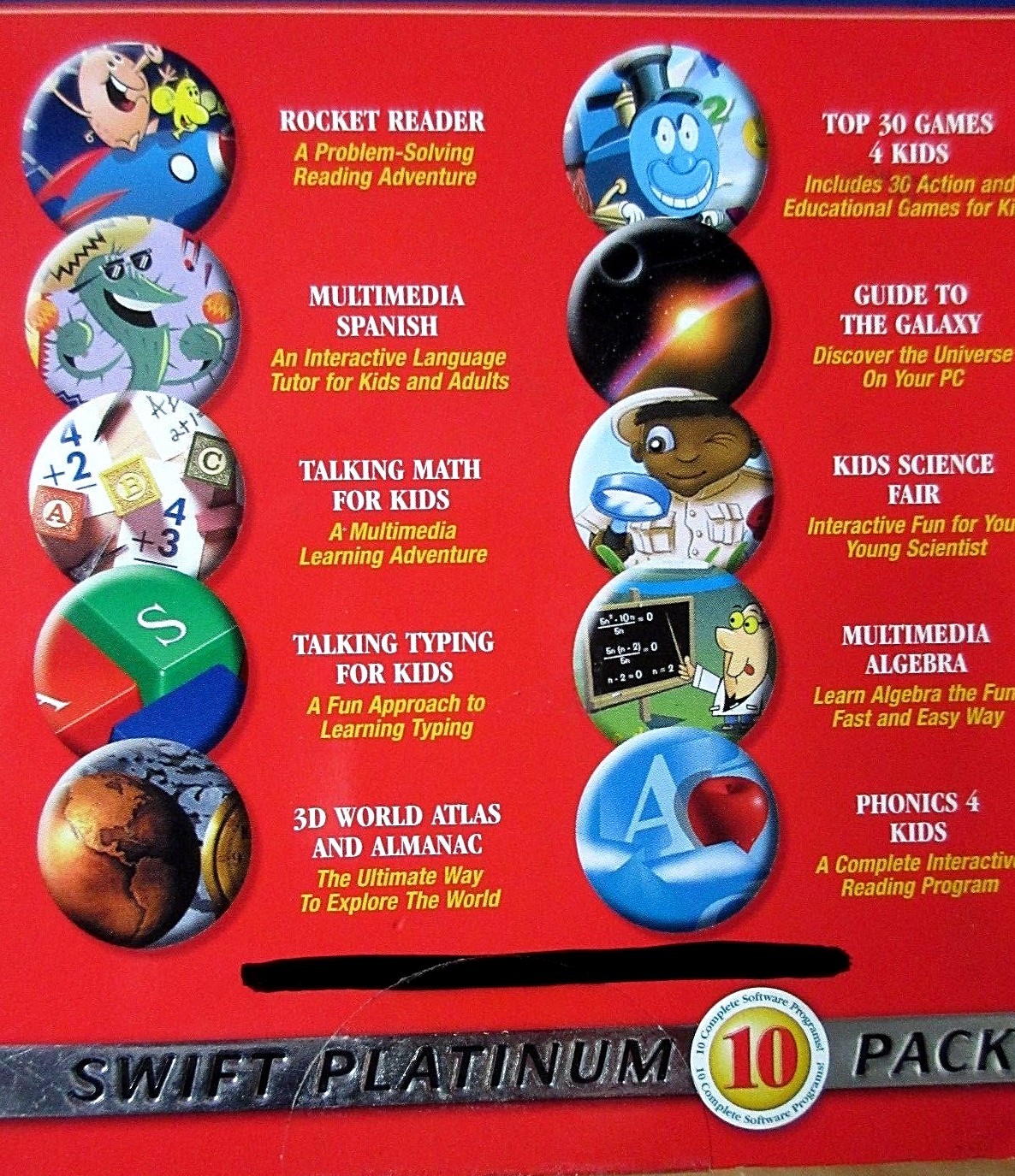 Fun 2 Learn Kids Pack 10 Complete Software Programs by COSMI Windows 2001