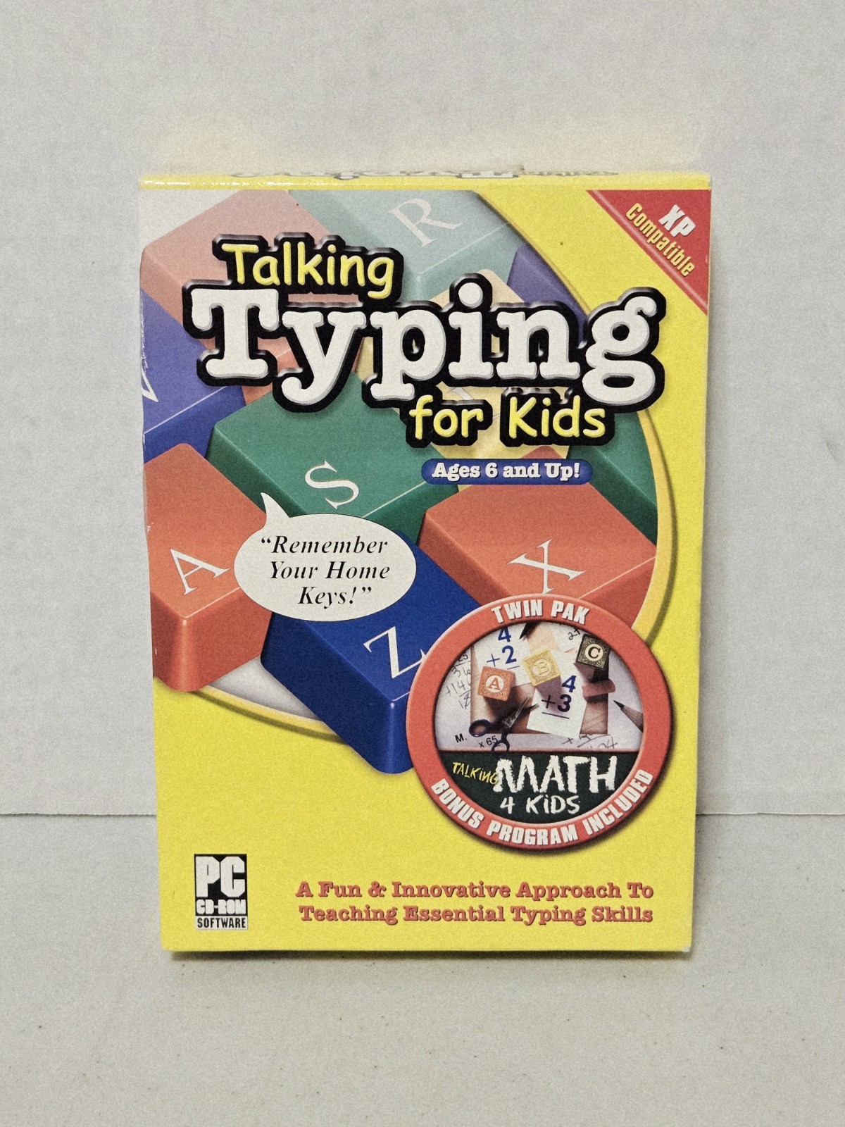 Cosmi Talking Typing for Kids (PC, 2003) Includes Talking Math 4 Kids, NEW w/Box