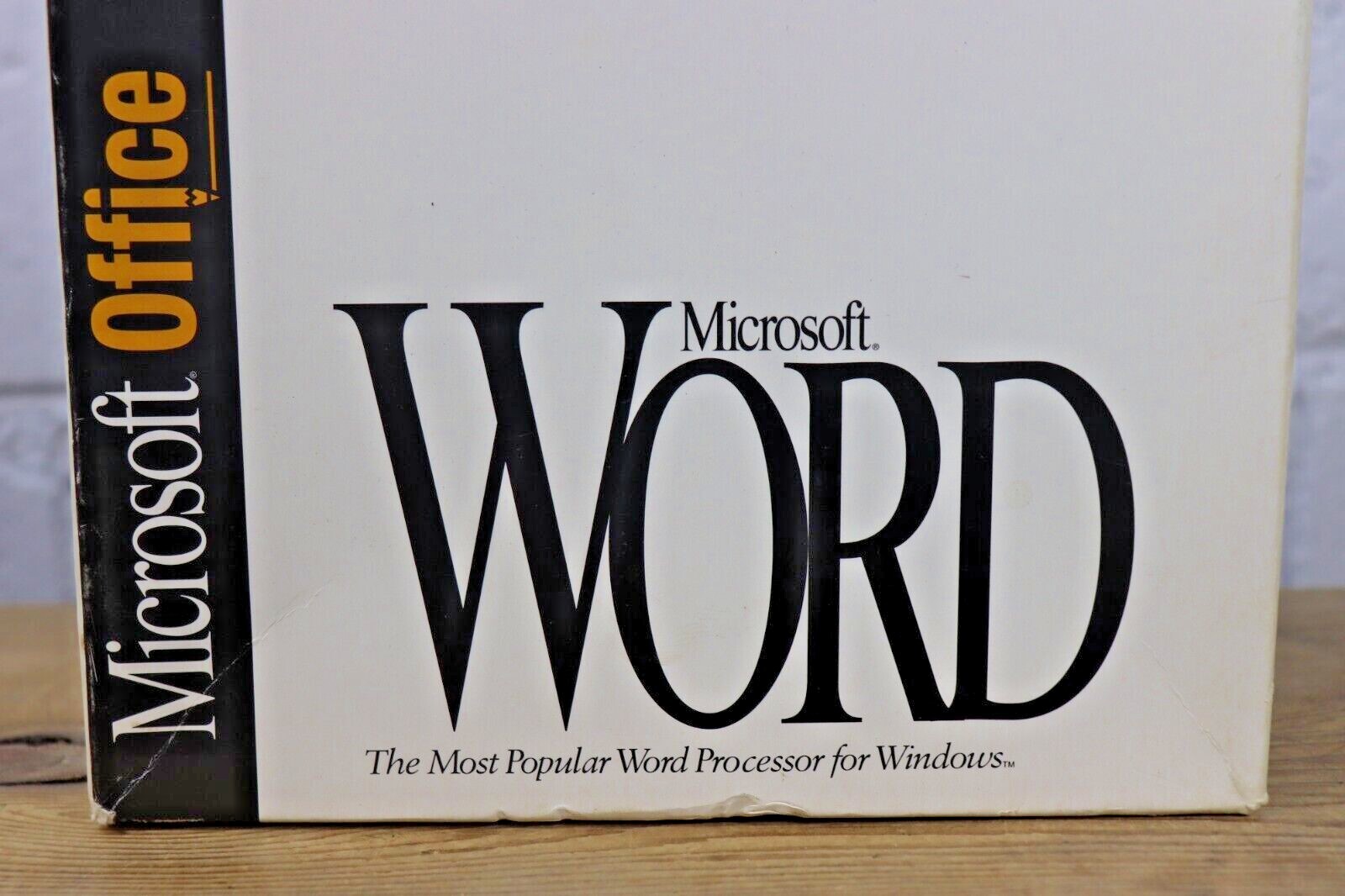Microsoft OFFICE WORD 1993 BIG BOX Set Disks No.53438 VTG Computer Software (G1)