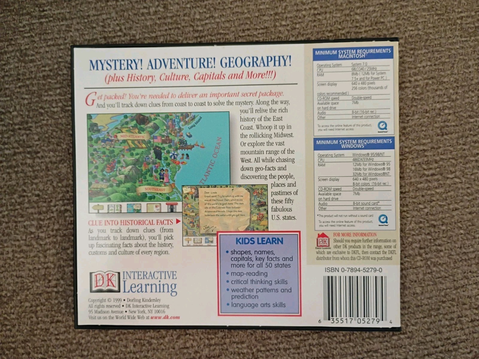 DK USA Explorer (PC-CD) AGES 5-9 HOME SCHOOL/LEARNING AID