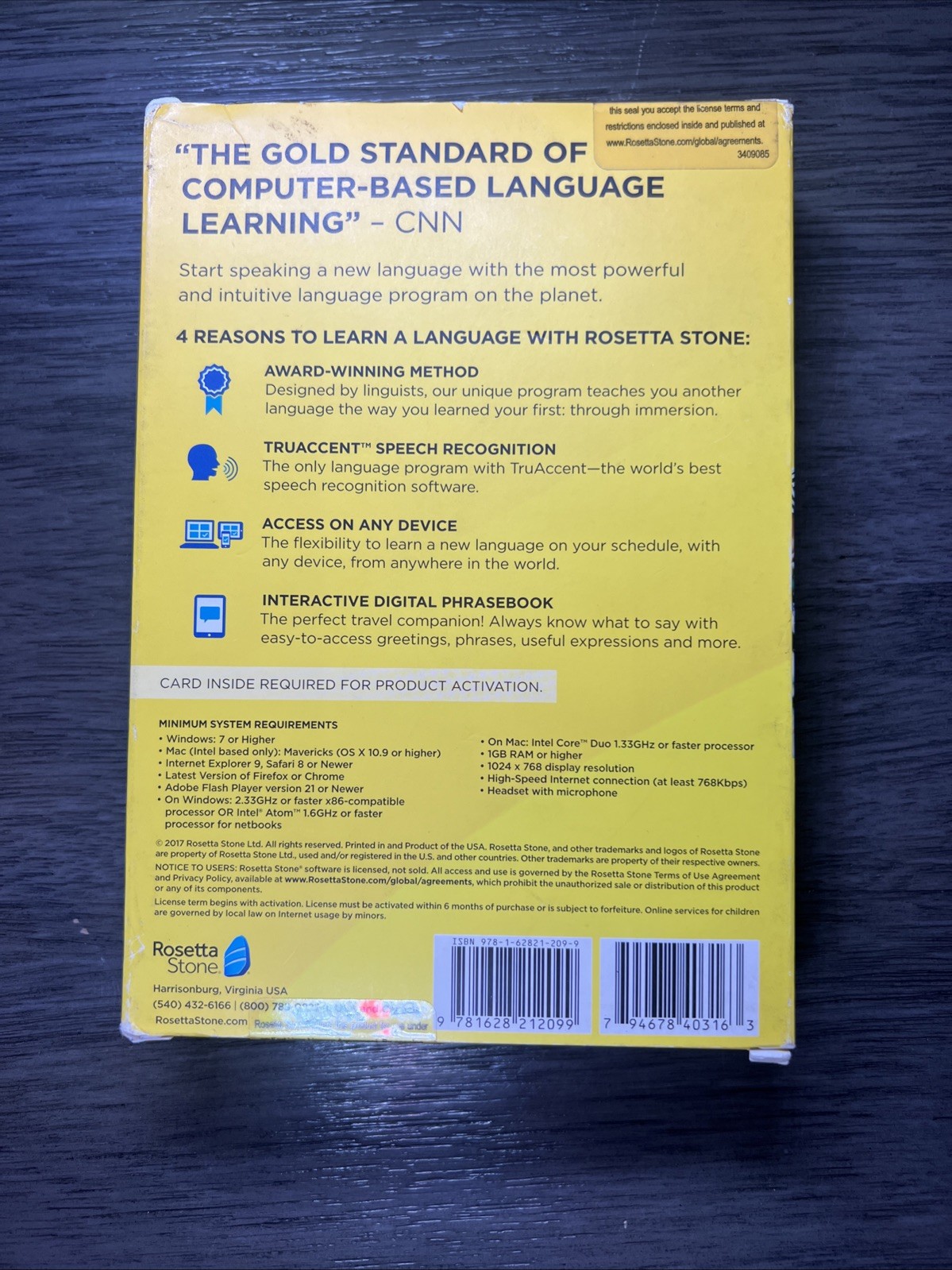 Rosetta Stone Italian Full Course Online Subscription with Download New