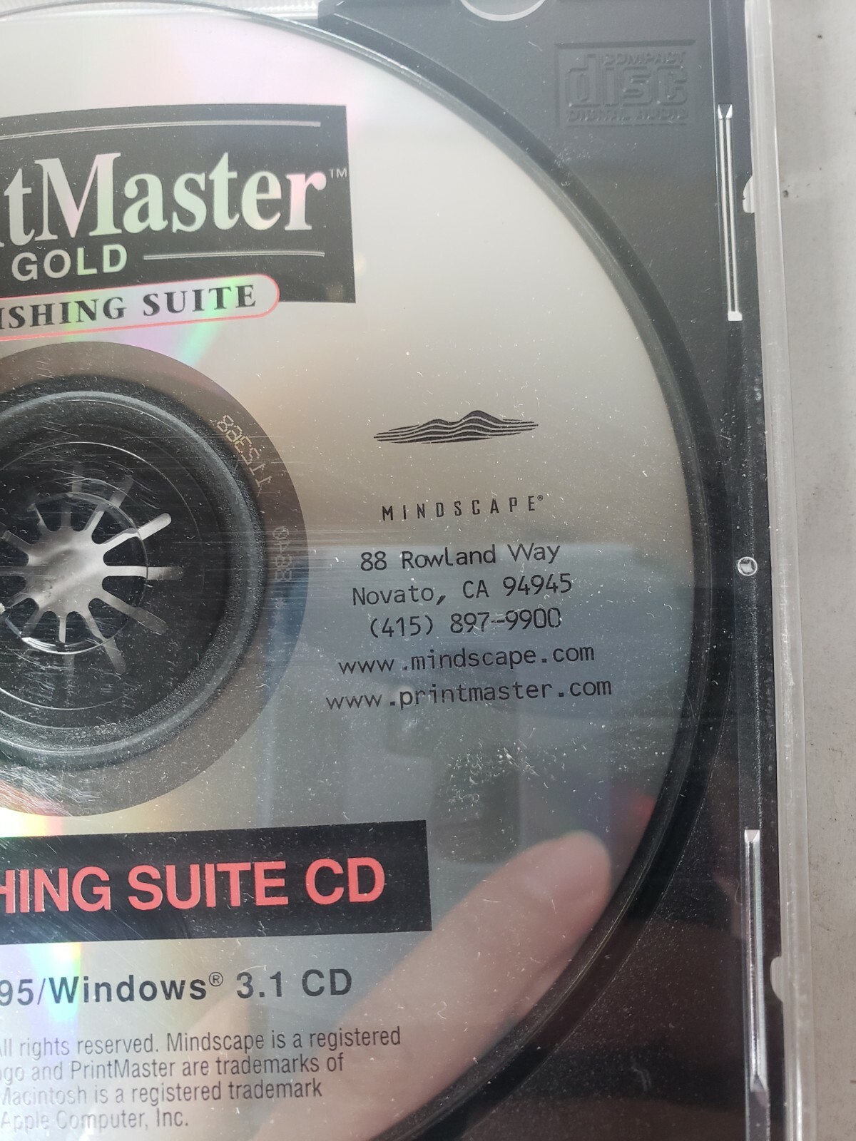 PrintMaster Gold Publishing Suite Version 4.0 V4 Program CD WINDOWS 3.1 95