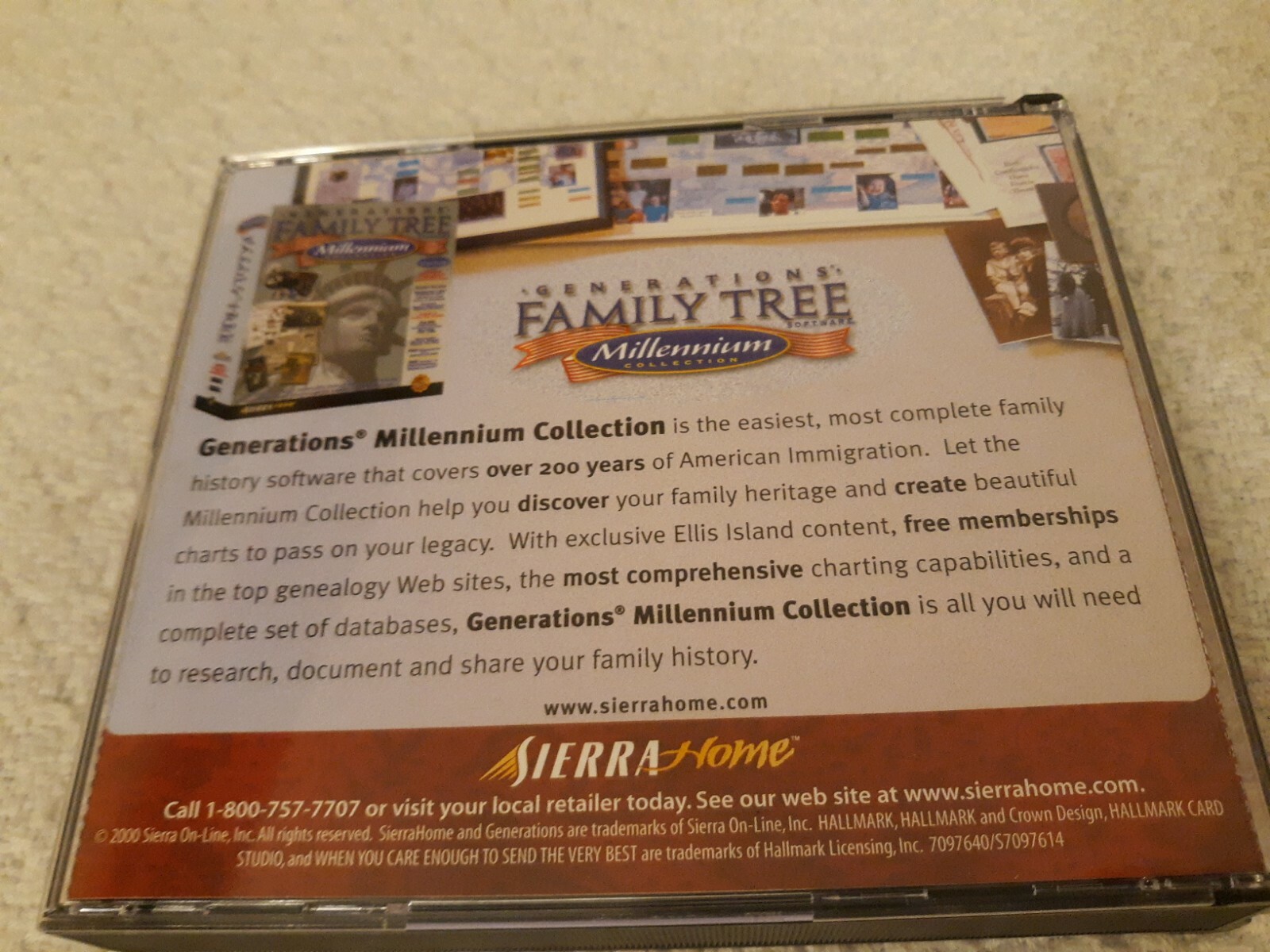 Vintage Sierra Home Hallmark Card Studio Deluxe (PC, 2000) 4 CD set