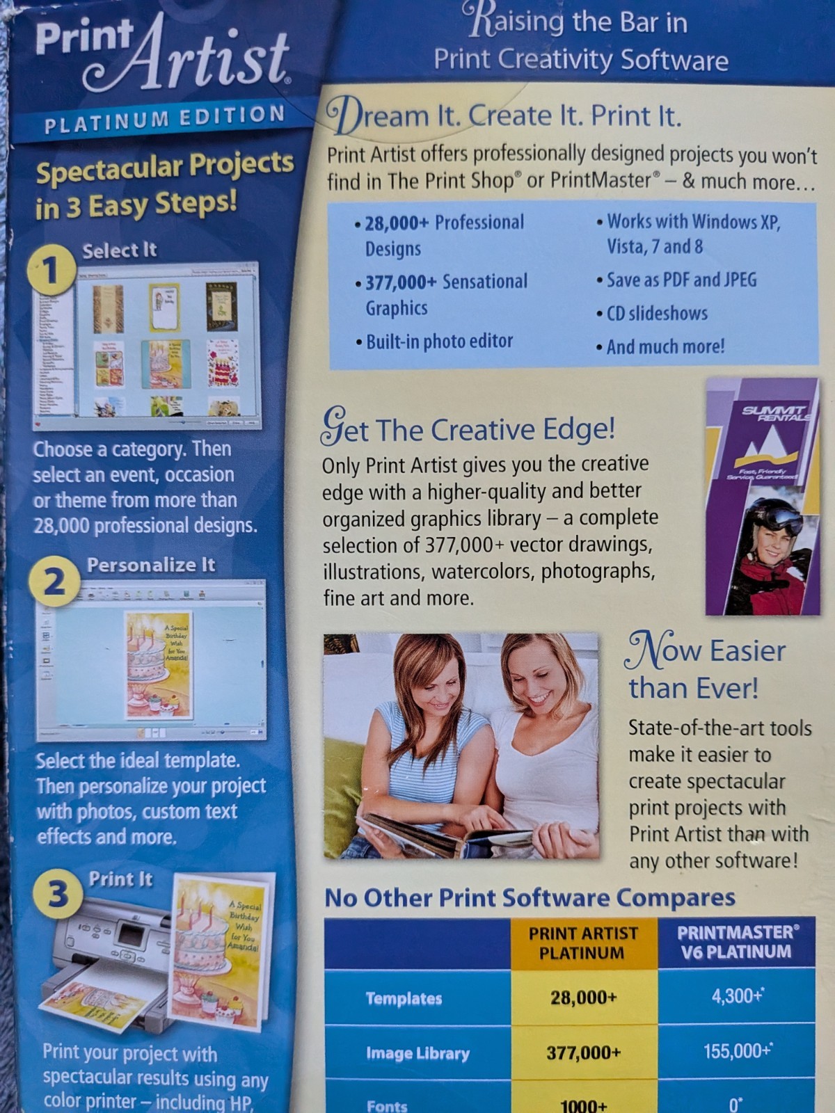 NOVA Development Print Artist Platinum Edition Desktop Publishing Software Wind…
