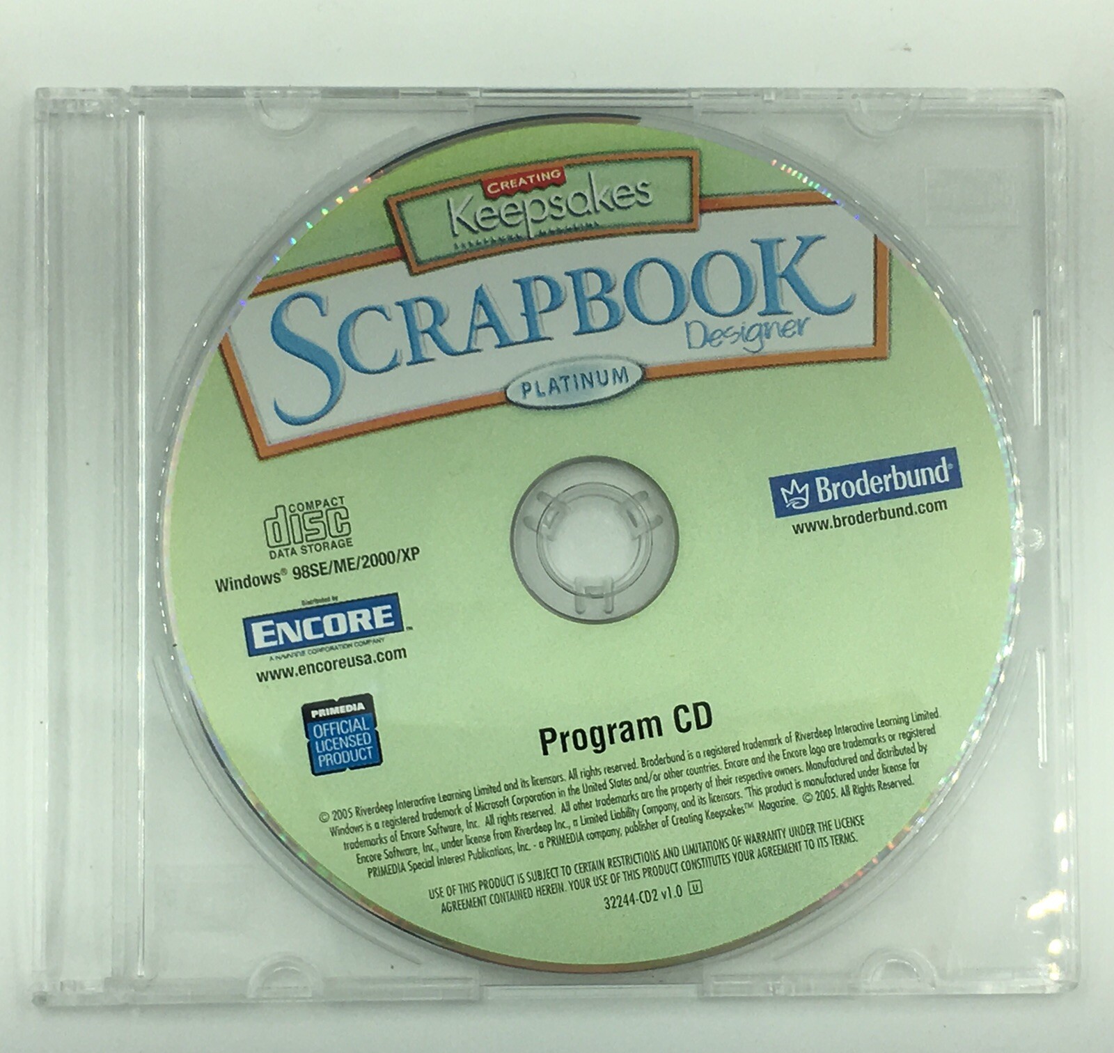 Broderbund Creating Keepsakes Scrapbook Designer Platinum 3 CD Set