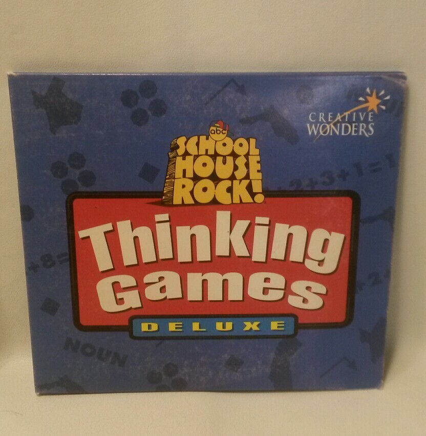 ☆ LOT 3 SCHOOL HOUSE ROCK THINKING GAMES/ GRAMMAR ROCK/ MATH ROCK F/S