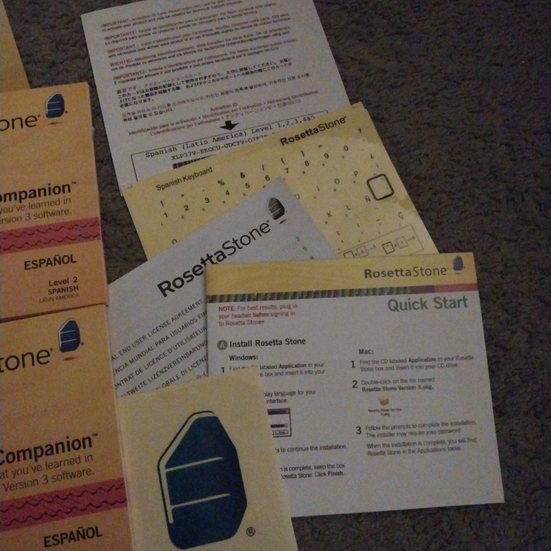 Rosetta Stone 3 Spanish (Latin America) Level 1-5 COMPLETE *No Headset*