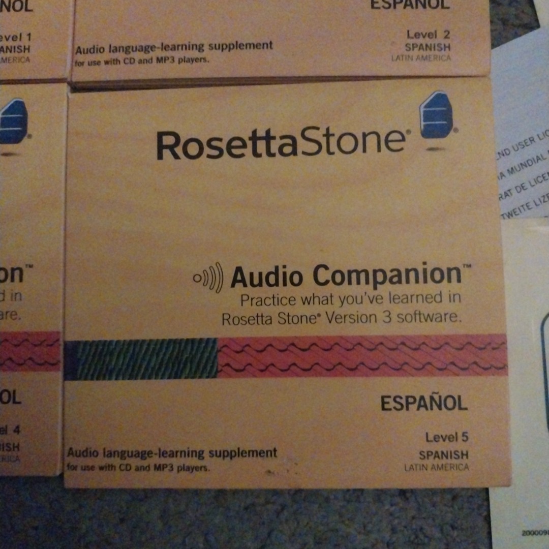 Rosetta Stone 3 Spanish (Latin America) Level 1-5 COMPLETE *No Headset*