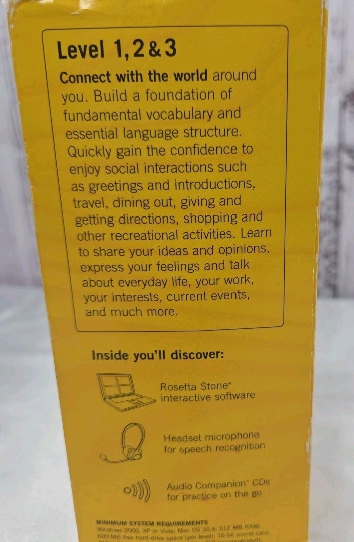 Rosetta Stone Chinese (Mandarin) Levels 1-3, Personal Edition for PC, Mac